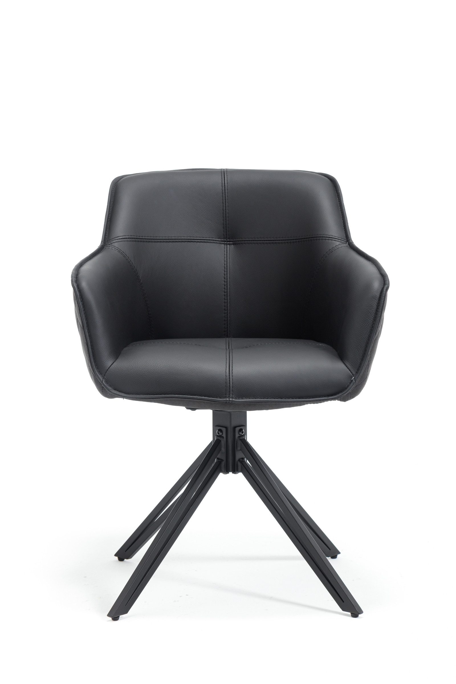 freiraum Armlehnstuhl Emma (2er Set), (2er Set) drehbar, in schwarz - 59x82x62 (BxHxT)