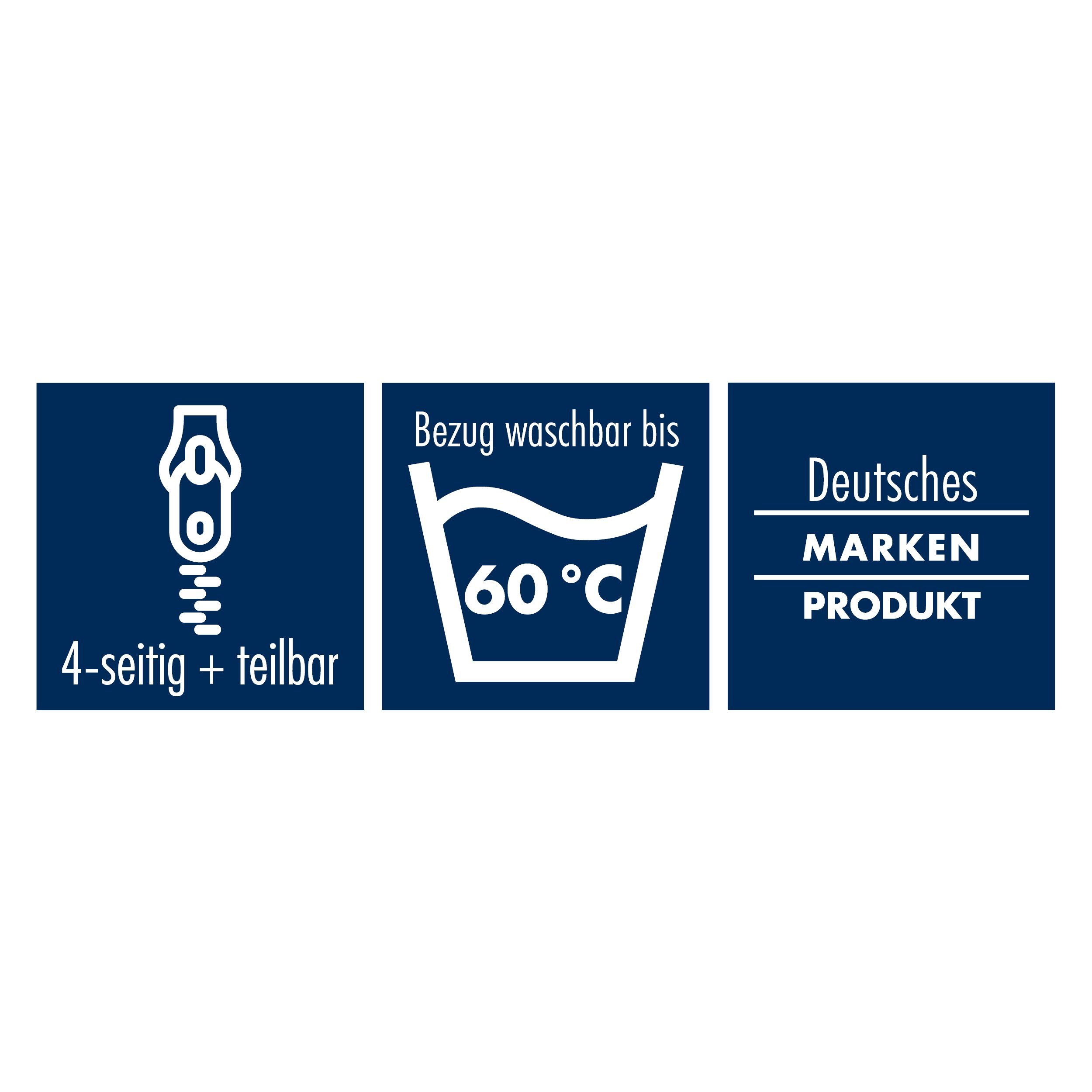 Komfortschaummatratze Irisette Lotus mit 7 Liegezonen, Irisette, 18 cm hoch, Doppeltuch Bezug mit Naturfaser für optimalen Feuchtigkeitstransport