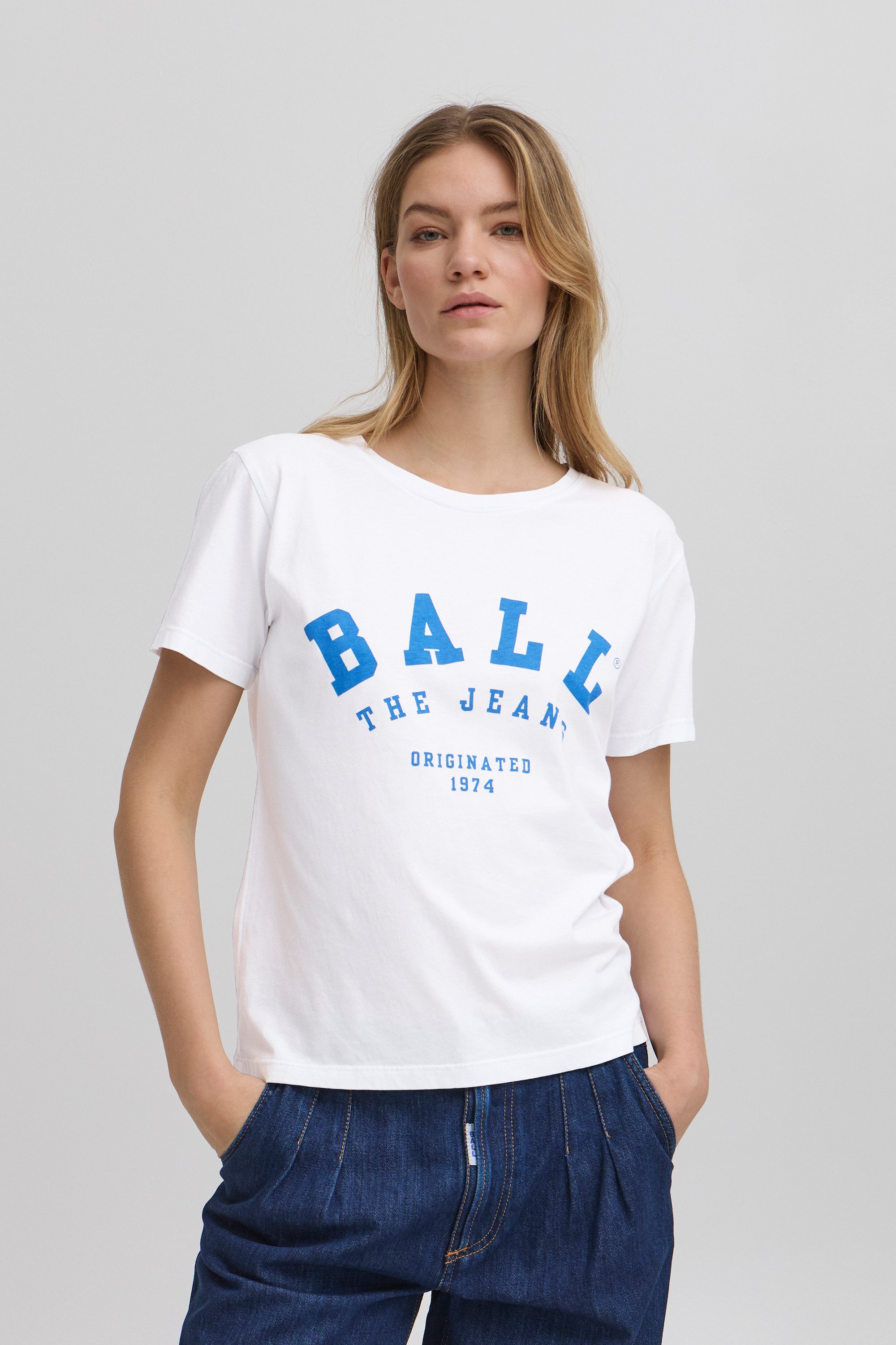 Ball T-Shirt Kurzarm-Bluse BAMALDINI