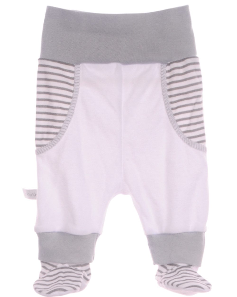 Schlupfhose Baby Hose mit Fuß unisex Erstlingshose Babyhose