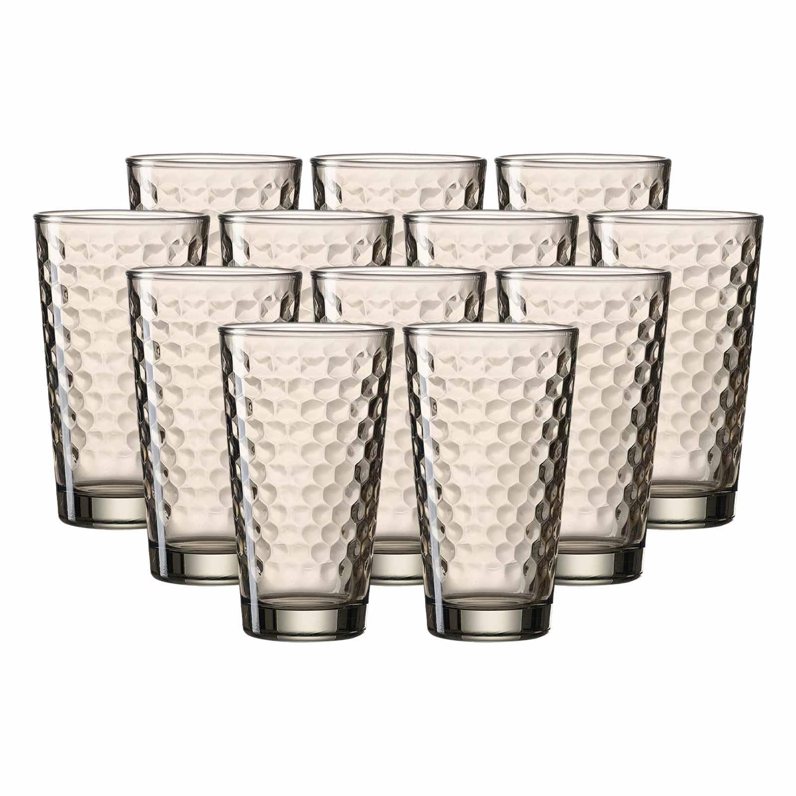 Ritzenhoff & Breker Longdrinkglas Favo Longdrinkgläser 400 ml 12er Set, 12-tlg., Glas