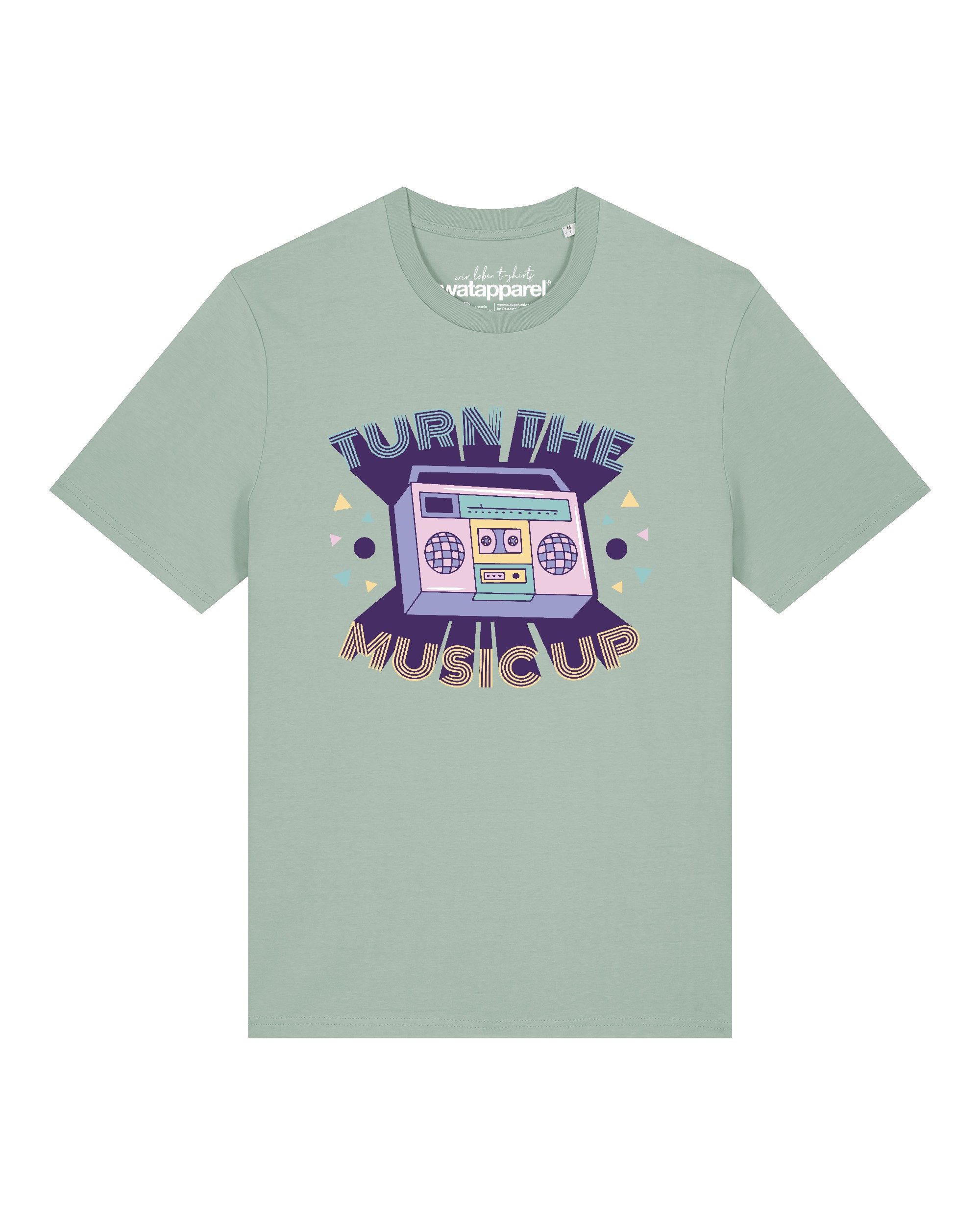 wat? Apparel T-Shirt Turn the music up