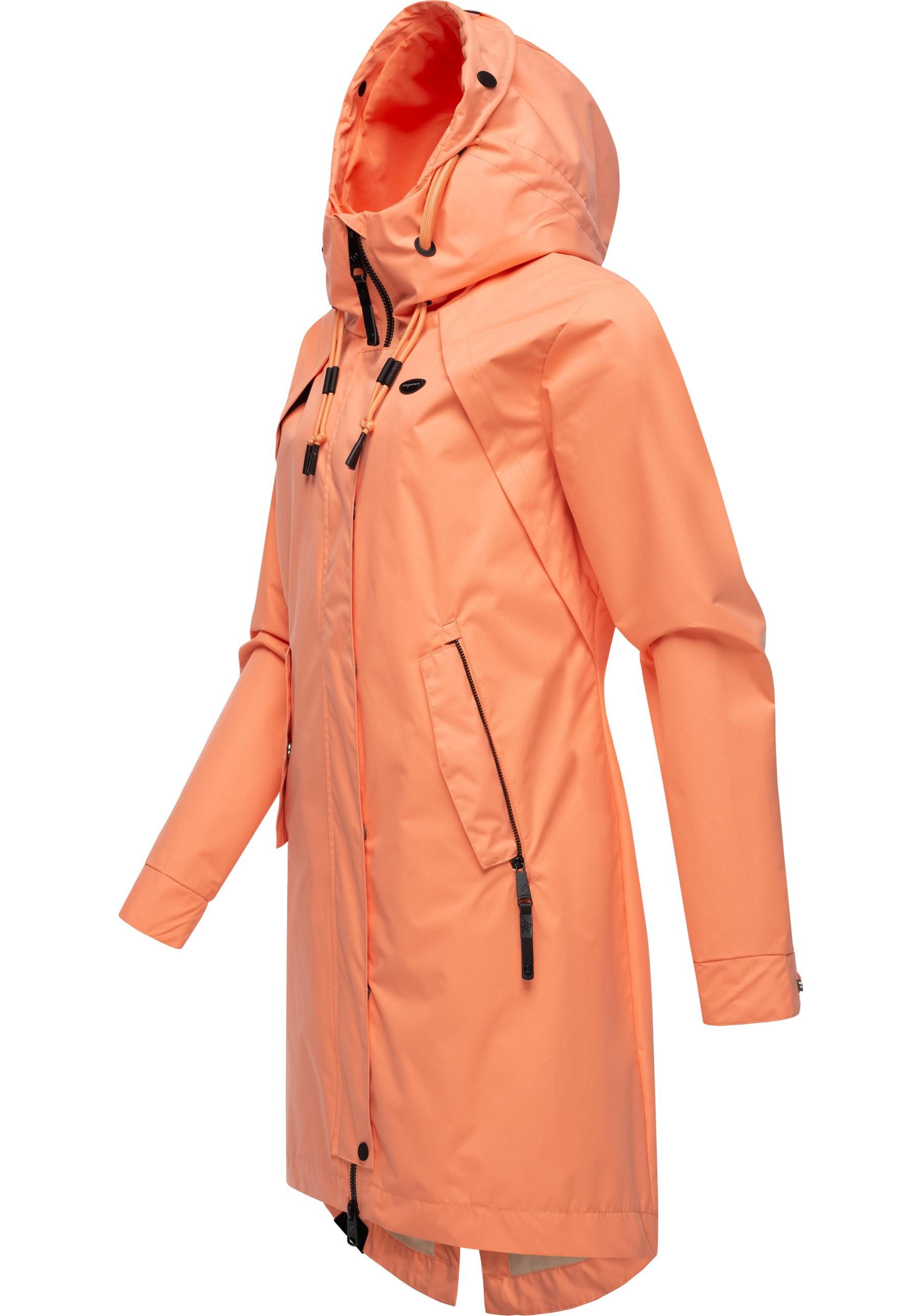 Ragwear Jerseymantel Rejany Wasserdichter Damen Parka für die Übergangszeit