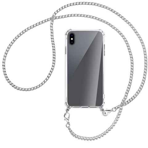 mtb more energy Handykette für Apple iPhone XS Max (A2101/A2104 / 6.5) [MK], Umhängehülle mit Metallkette [NC-037-MK]