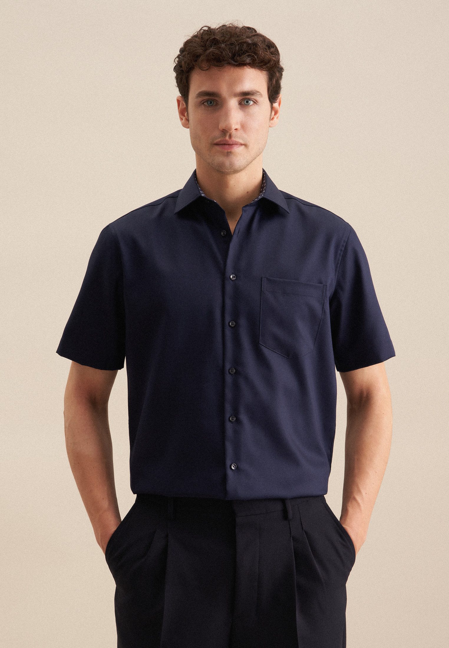 seidensticker Businesshemd Regular Regular 1/2 Kentkragen Uni günstig online kaufen