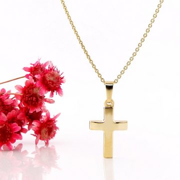 Acalee Kette mit Anhänger mit Kreuz-Anhänger Gold 333 / 8 Karat