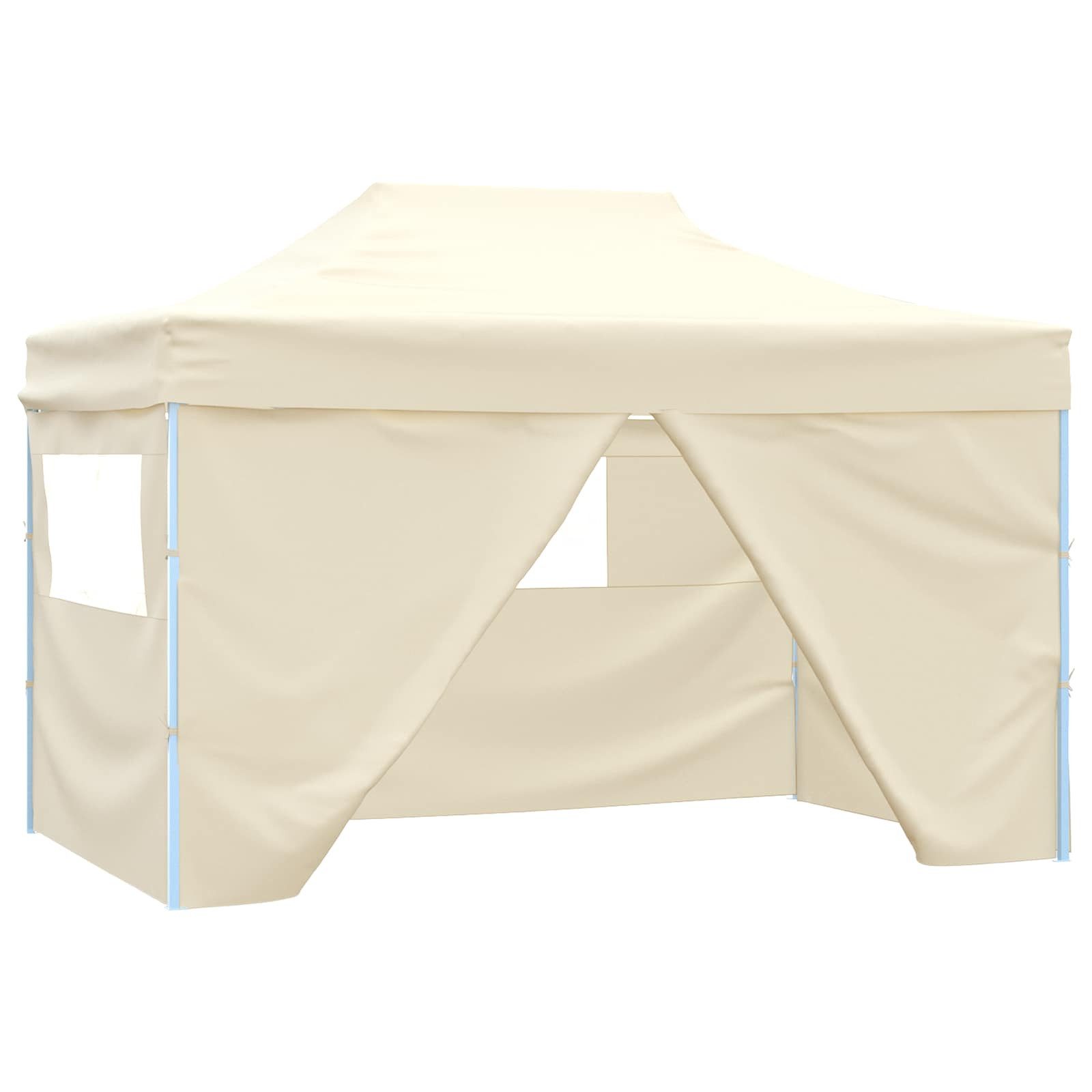 vidaXL Partyzelt Party-Zelt 280 x 410 x 315 cm Creme Oxford-Stoff