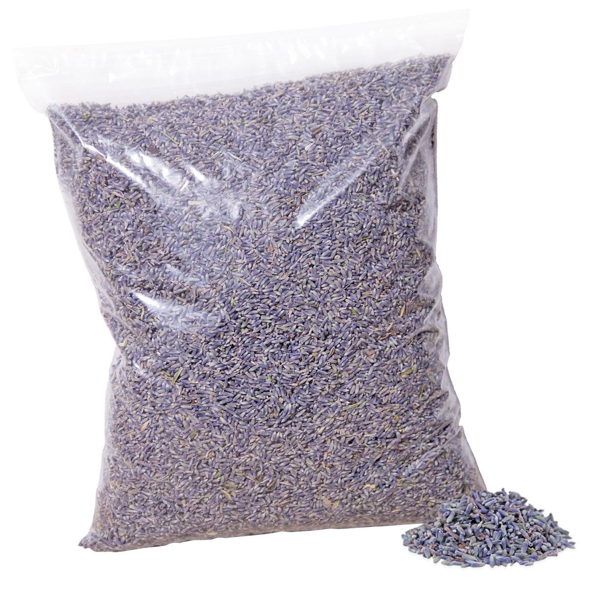 Heubergshop Lavendelbeutel, 800g Lavendelblüten Nachfüllpack Lavendel getrocknet (800g-Lavendel)