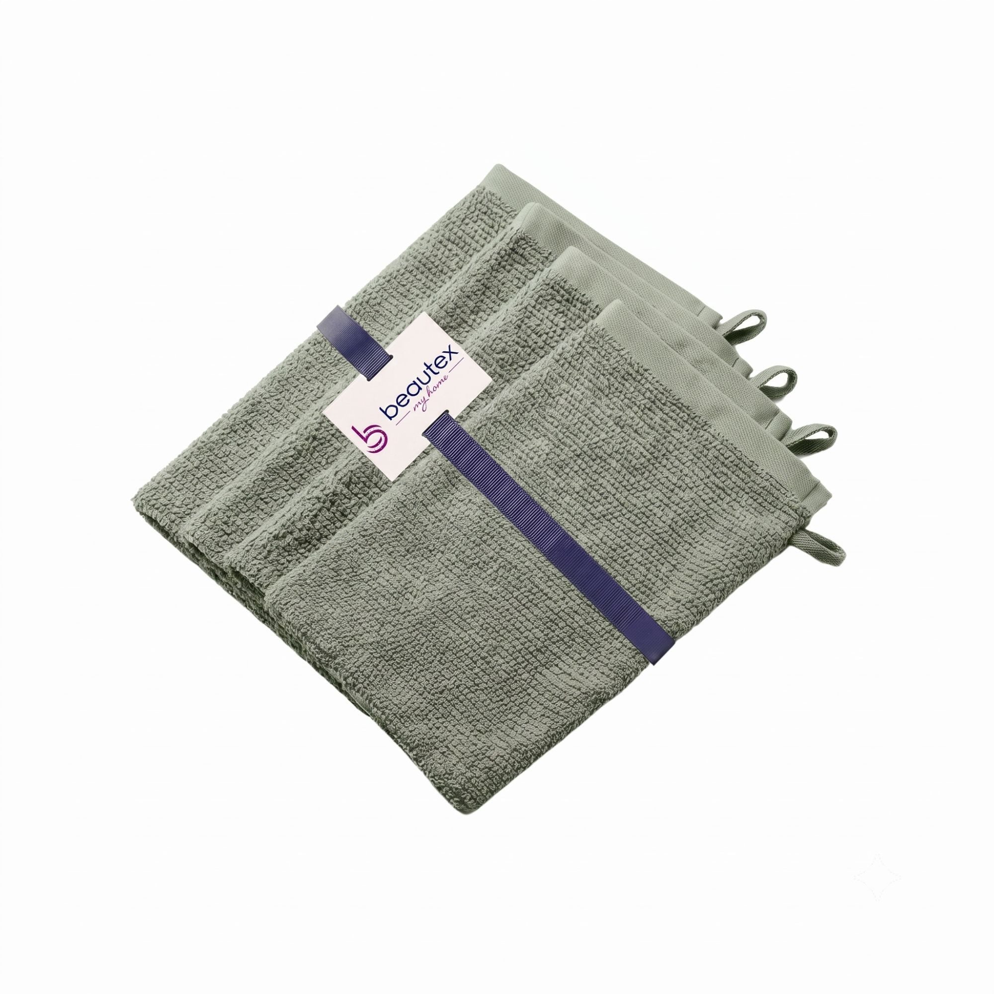 Beautex Handtuch Set, Premium Frottier Sets, 100% Baumwolle 550g/m², Multischlaufen-Optik, Frottier, saugstark, weich, flusenfrei, schnelltrocknend, schadstoffgeprüft