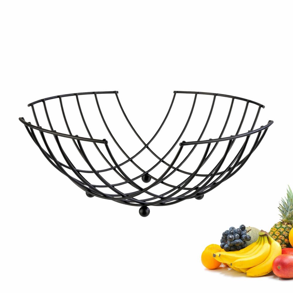 WESTMARK Obstschale mit zeitlosem Design – Metallkorb für Obst, Gemüse, Brot & Brötchen, Stahl, langlebig, lebensmittelecht, robust
