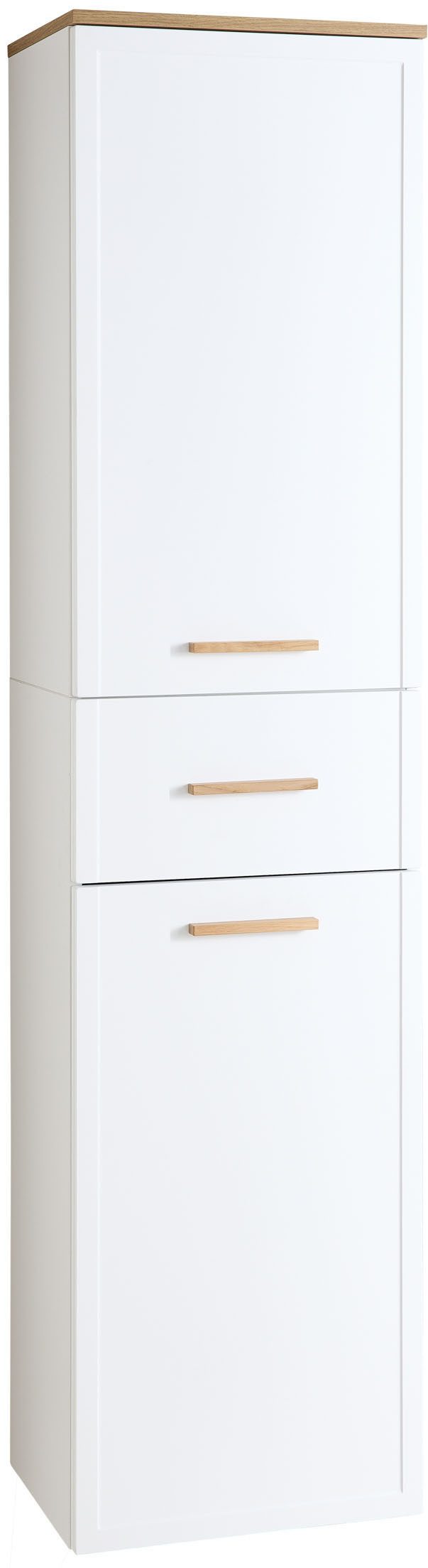 Saphir Hochschrank mit Soft-Close und 4 Glaseinlegeböden