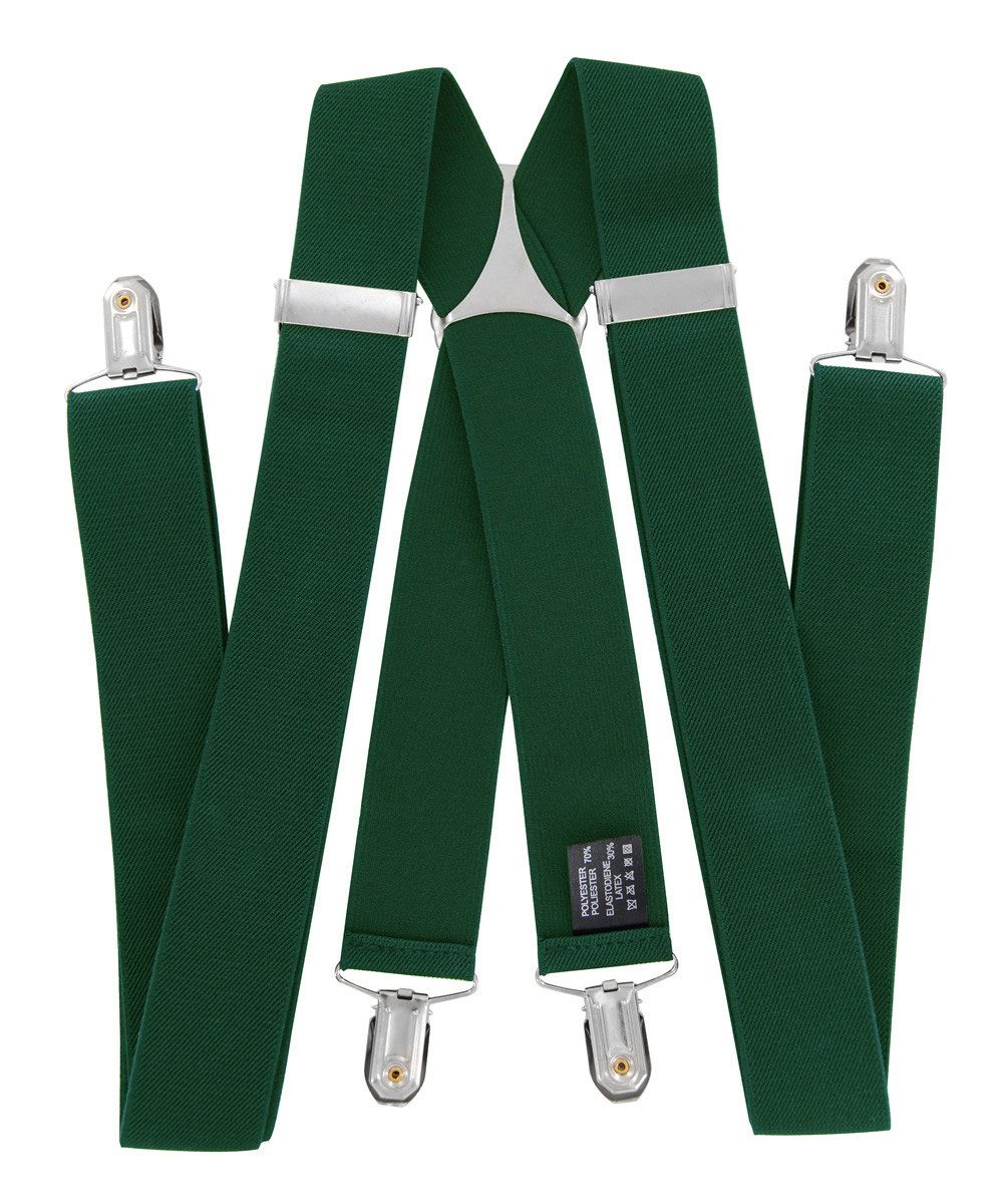 axy Hosenträger Herren Hosenträger 4 Stabile Clips X-Form 3,5cm Breit verstellbar und elastisch 120cm Lang