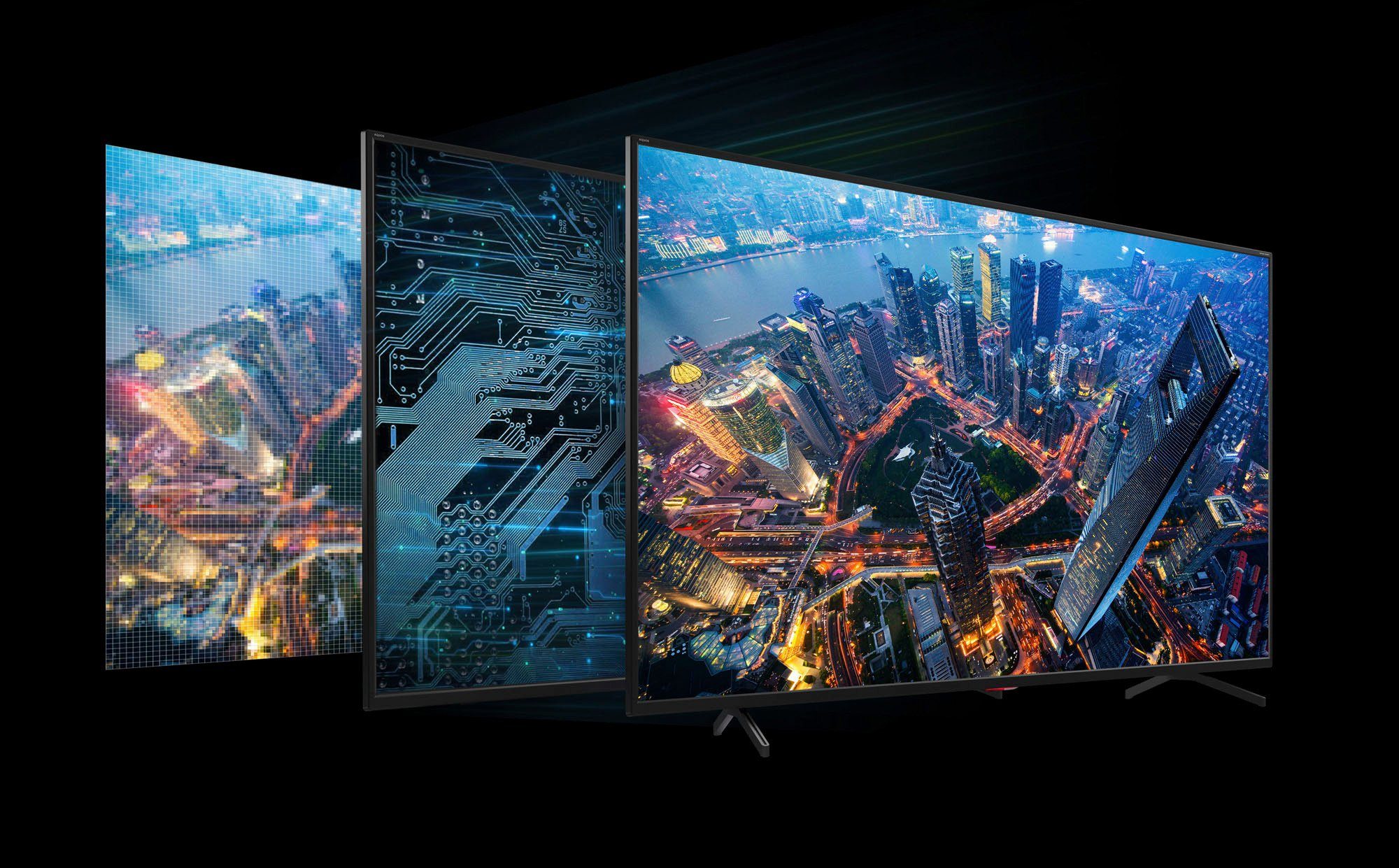 HD, Zoll, (126 Sharp Ultra LED-Fernseher Smart-TV) 4T-C50FK2EL2NB 4K cm/50