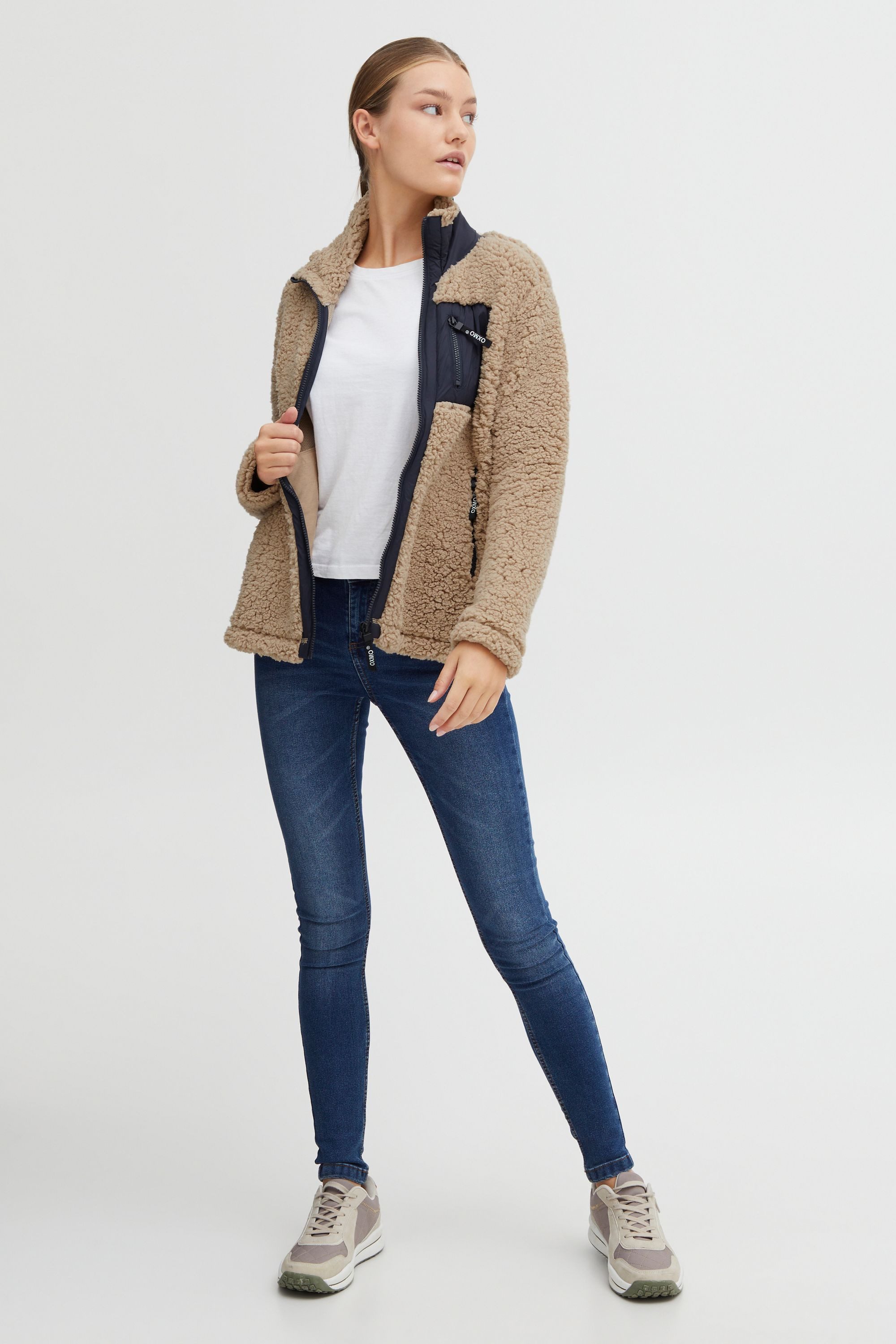 OXMO Fleecejacke OXEllin Fleecejacke mit Brusttasche günstig online kaufen