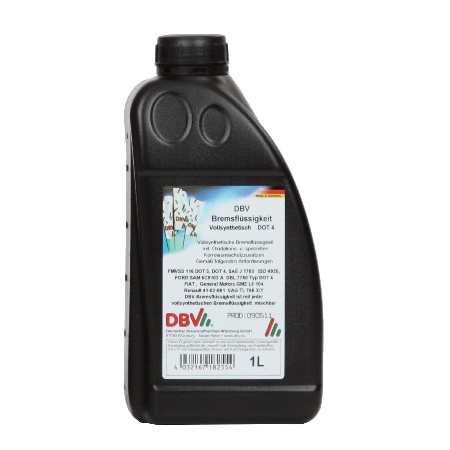 DBV Motoröl DBV-Bremsflüssigkeit (vollsynthetisch) 20 x 1-Liter-Dose