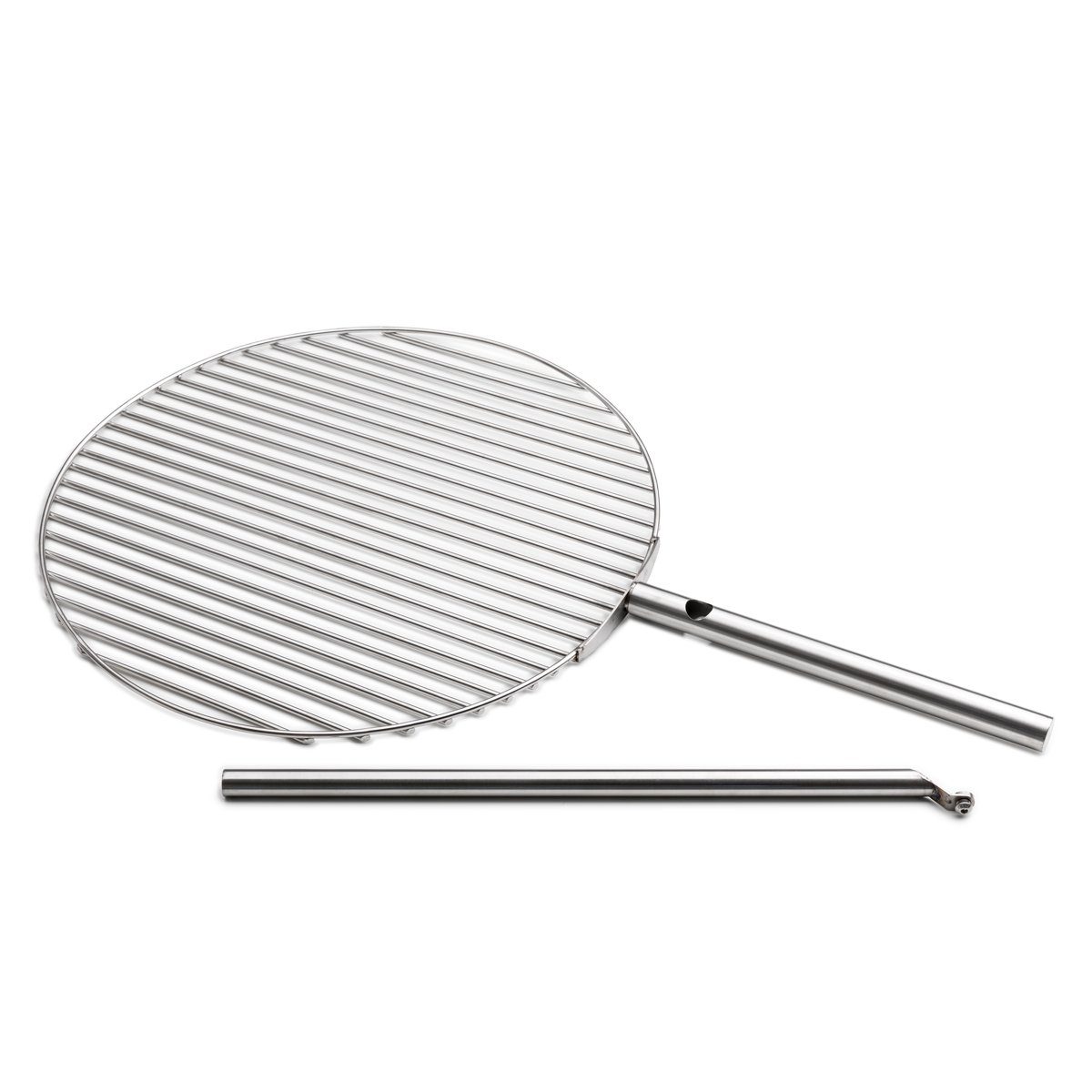 höfats Grillrost TRIPLE (Zubehör für CUBE Feuerschale, höhenverstellbar und schwenkbar, verwandelt TRIPLE Feuerschale in einen Grill), Rost mit Ø 6 mm-Stäben