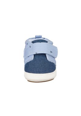 Sterntaler® Baby-Schuh Krabbelschuh (1-tlg) Bequeme Krabbelschuhe - Baby Schuhe Jungs, Babyschuh aus Denim und Baumwollstoff mit Druck - Flexible Schuhe, Maritime Babyschuhe mit Klettverschluss und rutschfester Sohle - Baby Ballerinas Schuhe - Anti-Rutsch-Sohle