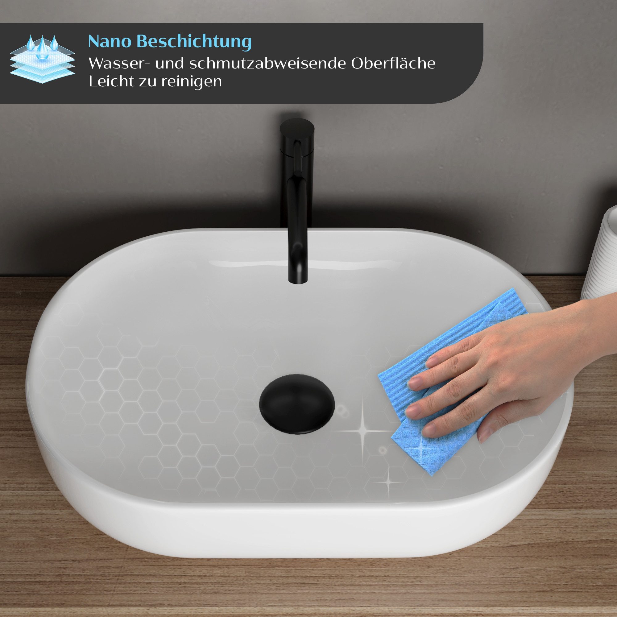 Alpenberger Aufsatzwaschbecken Bad Waschbecken Gäste WC günstig online kaufen