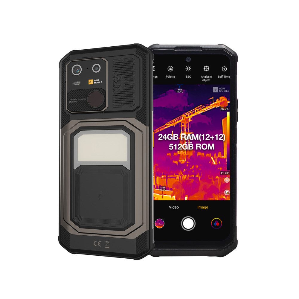 AGM Mobile G3 PRO Smartphone (6,72 Zoll, 512 GB Speicherplatz, 64 MP Kamera, Wärmebildkamera)