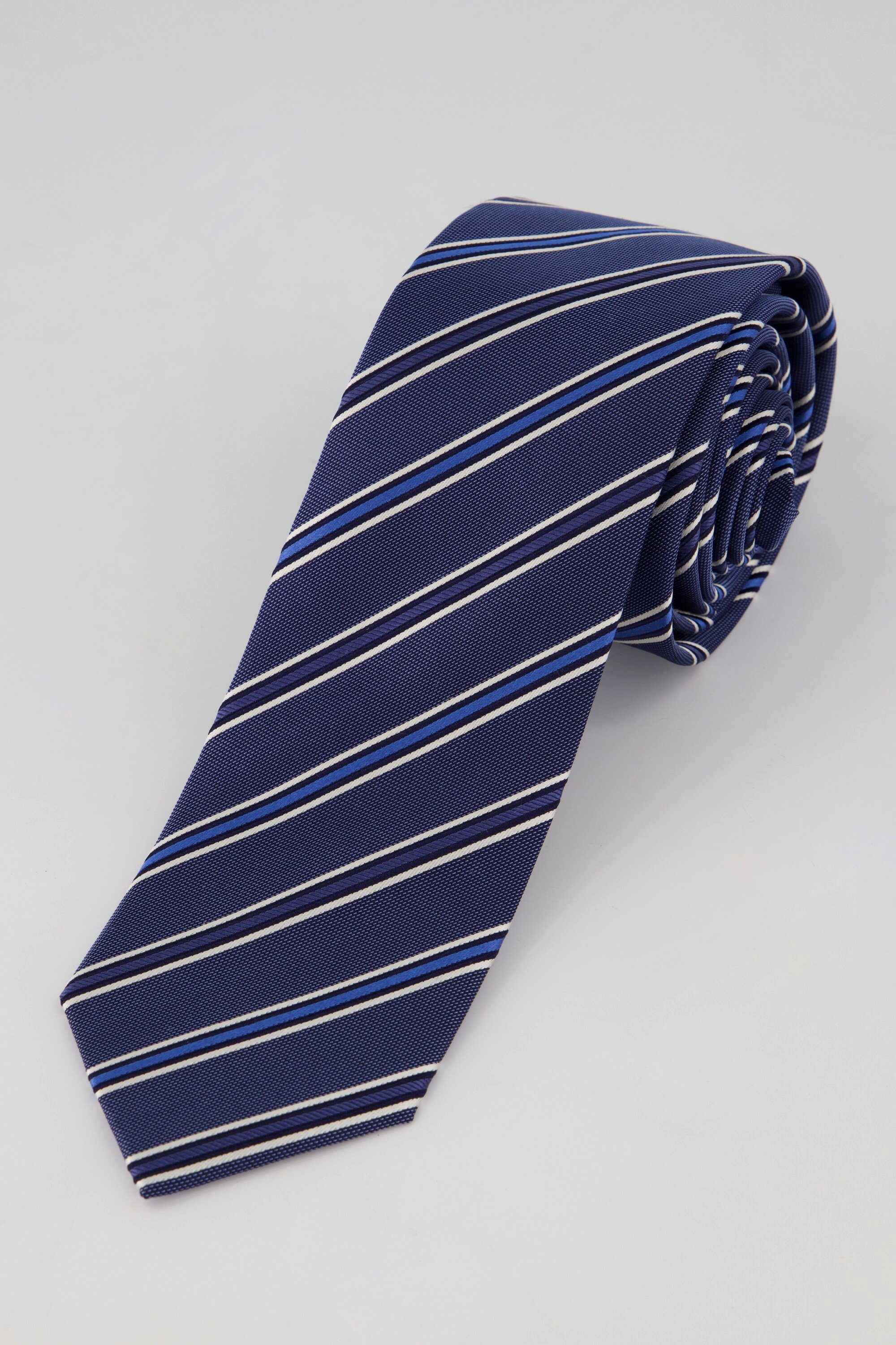 breit Streifen cm JP1880 Krawatte Seiden-Krawatte 75 Extralänge