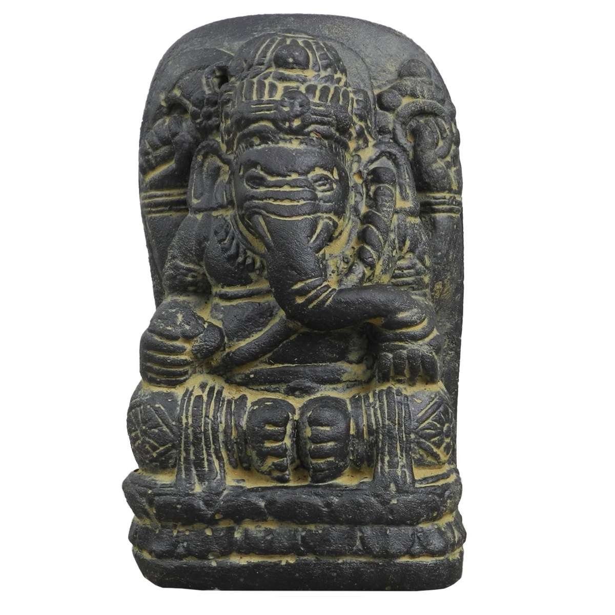 Oriental Galerie Dekofigur Ganesha aus Stein 18 cm (1 St), traditionelle Herstellung in Handarbeit im Ursprungsland