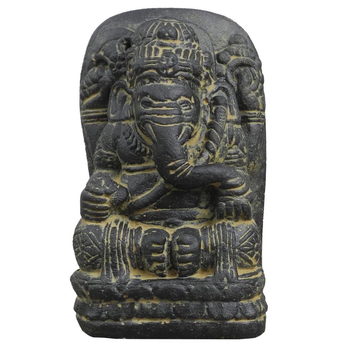 Dekofigur Ganesha aus Stein 18 cm