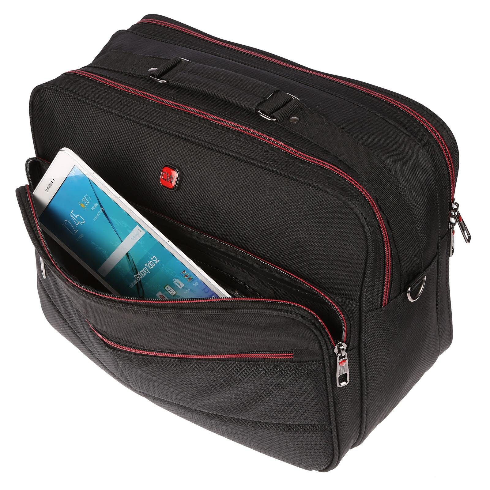 Christian Wippermann Umhängetasche Flugbegleiter Umhängetasche Arbeitstasche Herren Tasche mit TÜV geprüf (1-tlg)
