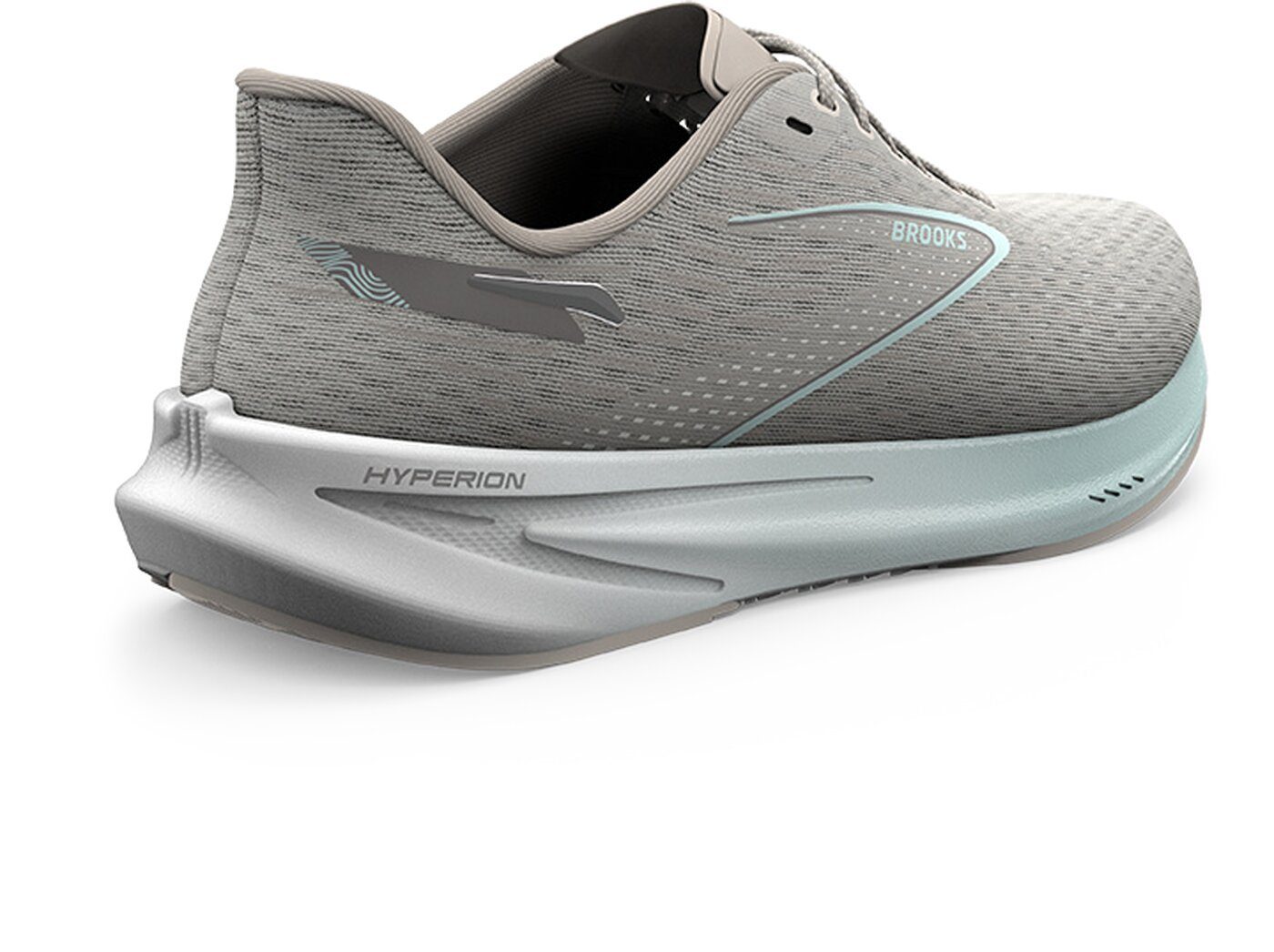 Brooks Hyperion CRYSTAL GREY/BLUE GLASS/WH Laufschuh