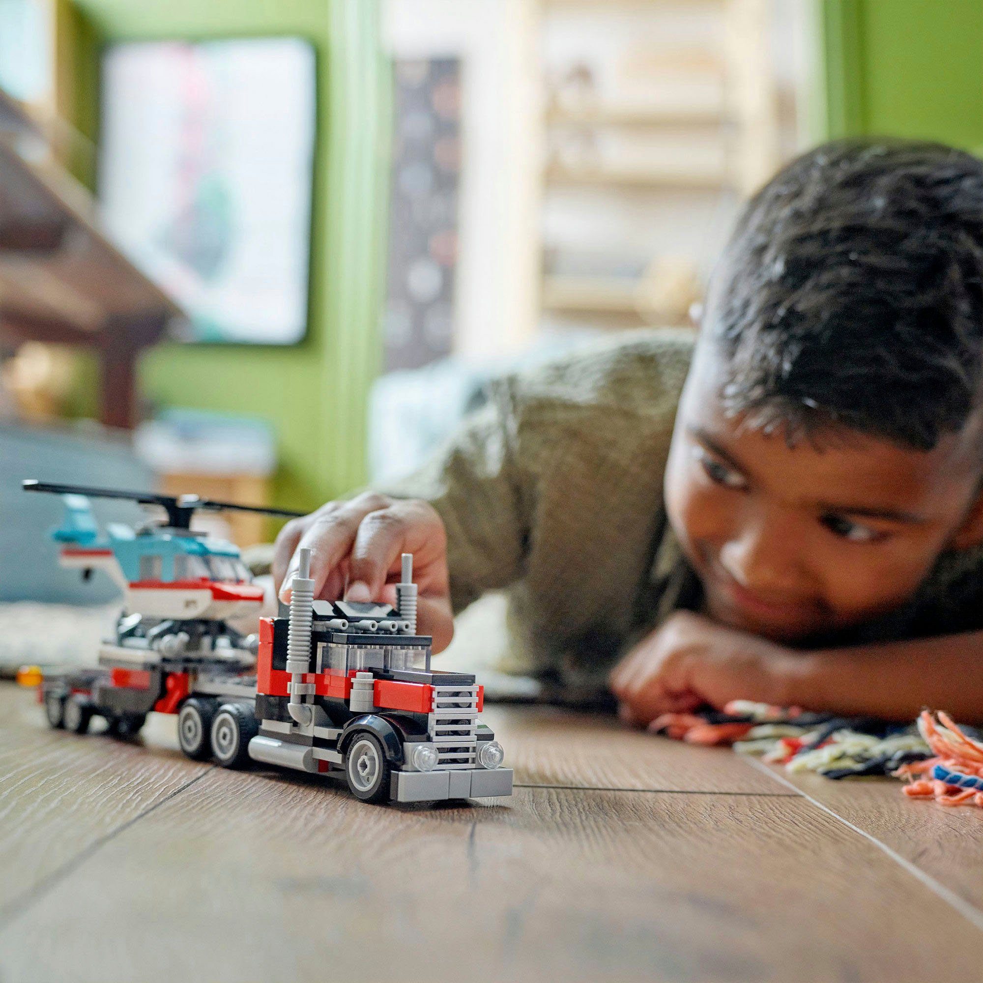 LEGO® Tieflader mit Hubschrauber (31146), LEGO günstig online kaufen