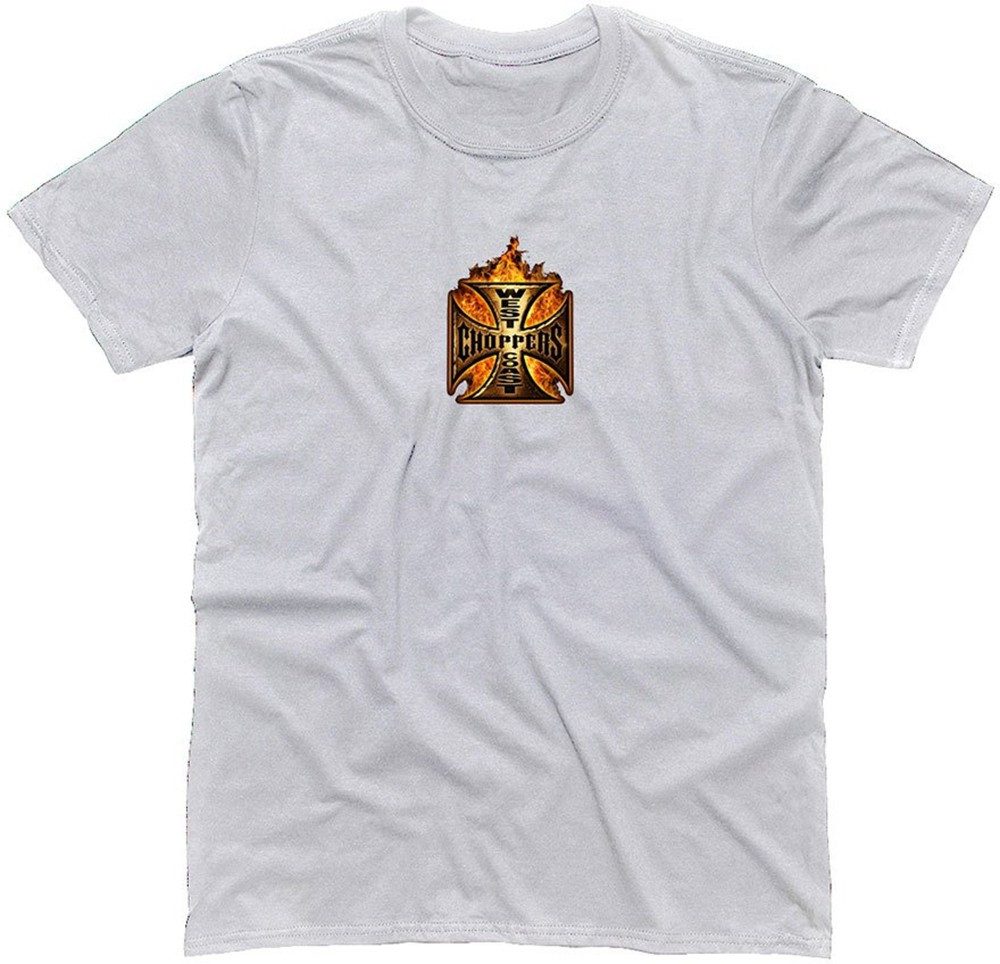 West Coast Choppers T-Shirt Goldfire Grey günstig online kaufen