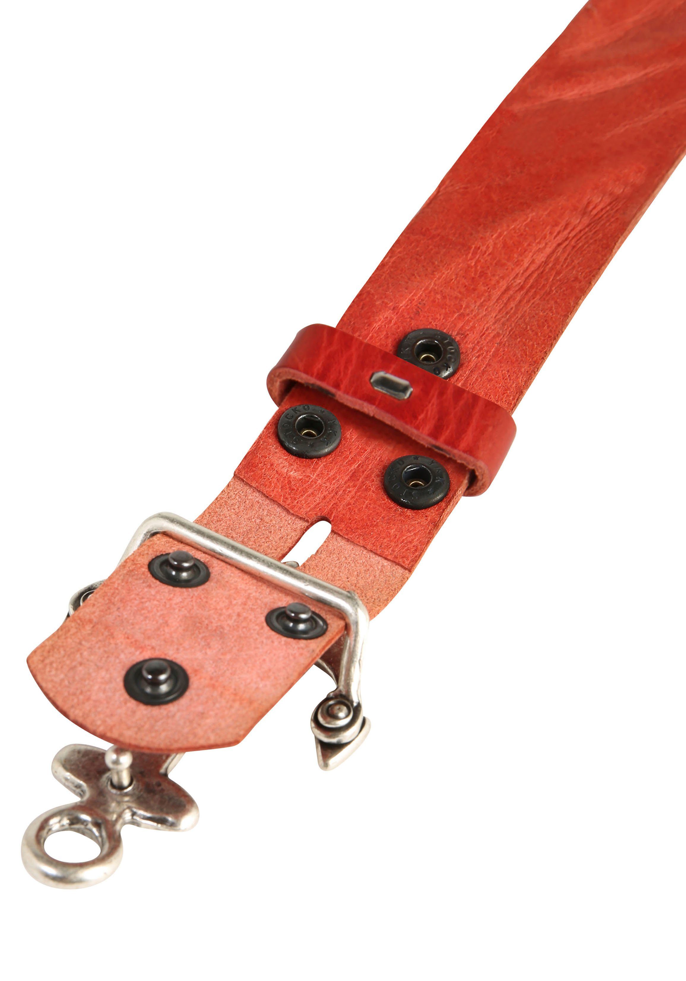 Rettungsring Gürtel Ledergürtel mit austauschbarer Schließe »Anker SO19°«