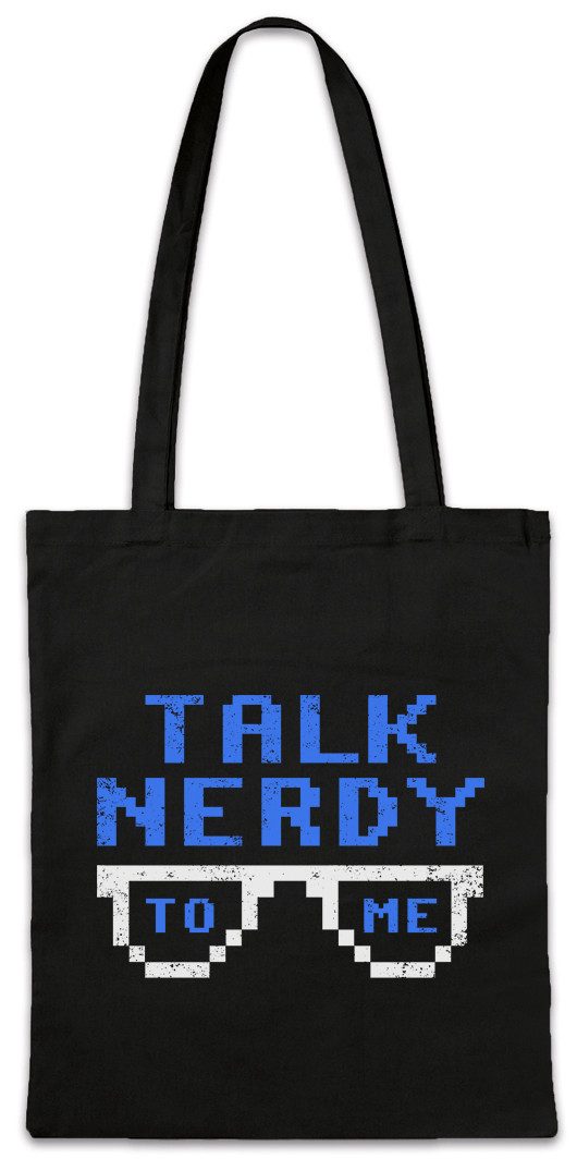 Beuteltasche Talk Nerdy To Me Stofftasche Fun Geek Nerd Science Scientist Teacher