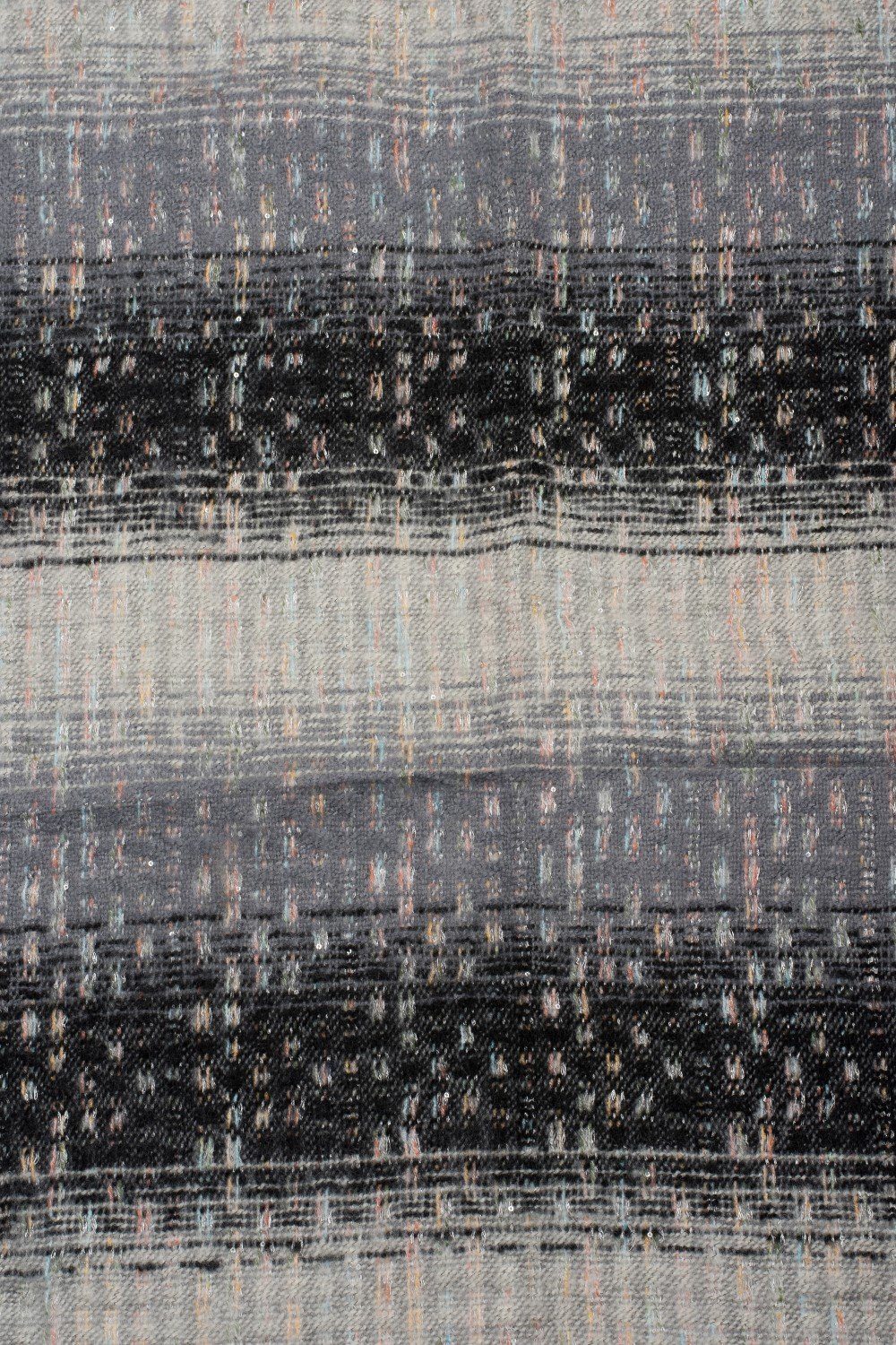 styleBREAKER Modeschal, (1-St), Schal Muster Streifen Warmer Pailletten und Schwarz-Grau-Hellgrau mit Web