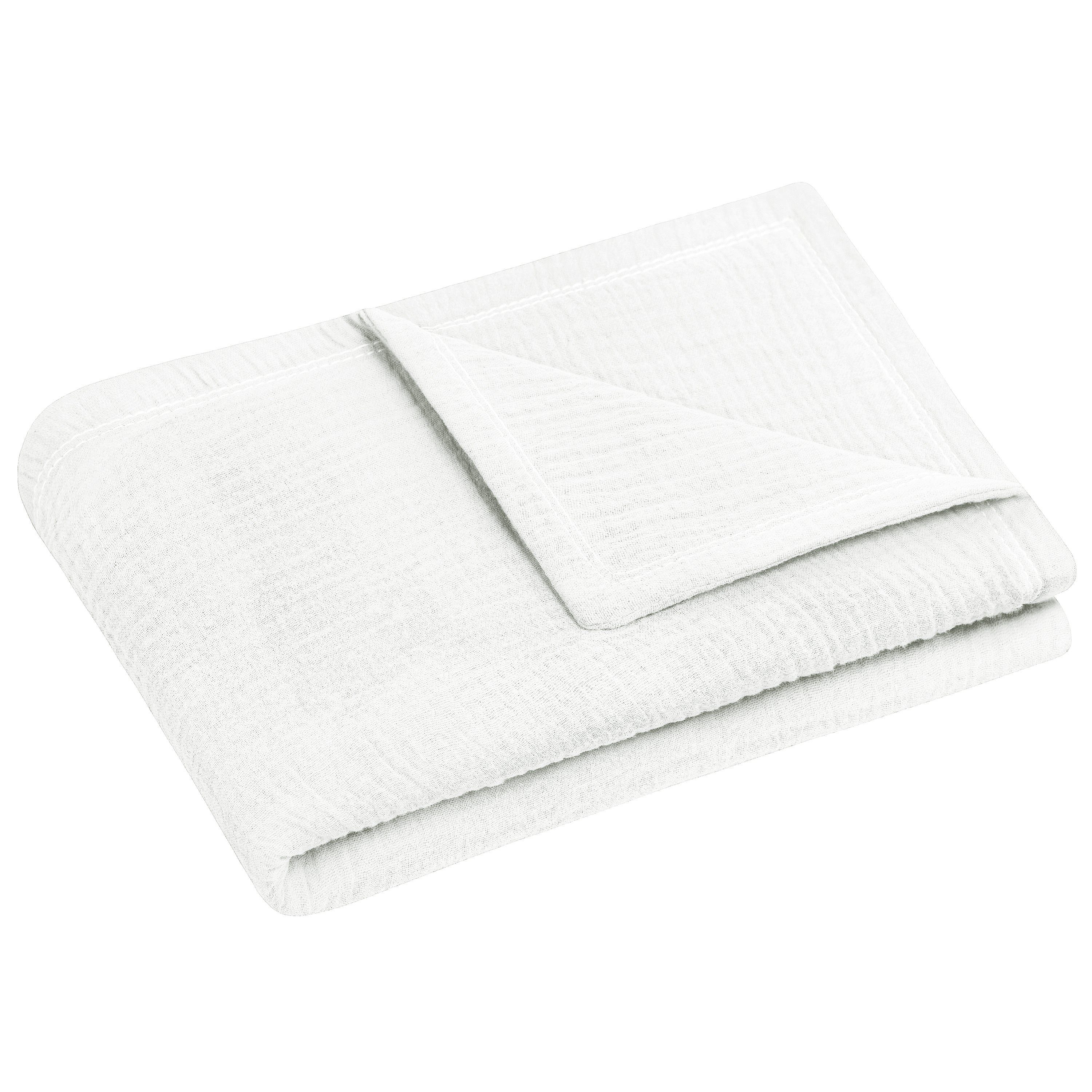 Julius Zöllner Babybettdecke Kuscheldecke Musselin ivory 70/100