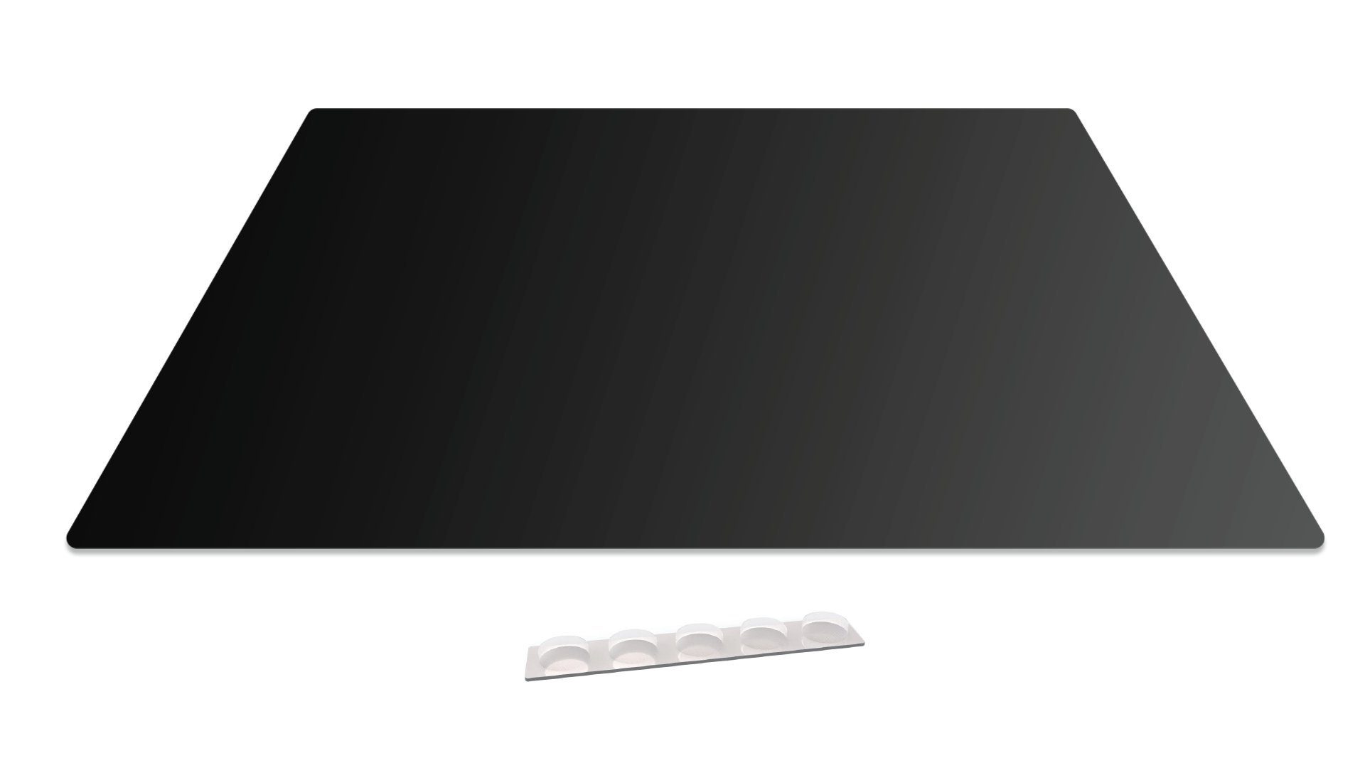 Schneidebrett 52×60 Schwarz ALLboards cm Glas Arbeitsplatte Schneidebrett Herdabdeckplatte