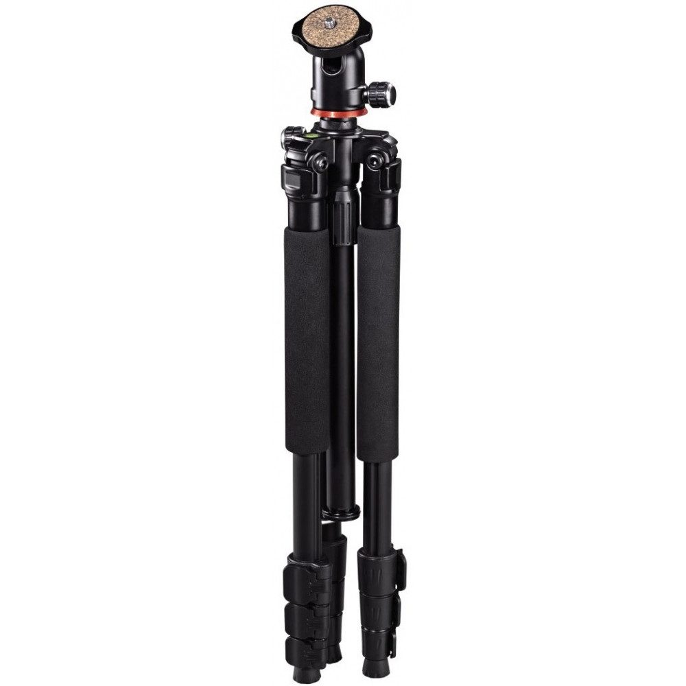 Hama Hama Traveller 117 Ball Stativ schwarz - Reise-Stativ. Dreibeinstativ (Kompakt und leicht, ideal für Reisen und Outdoor-Aktivitäten)