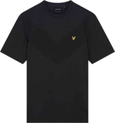 Lyle & Scott T-Shirt mit geripptem Einsatz