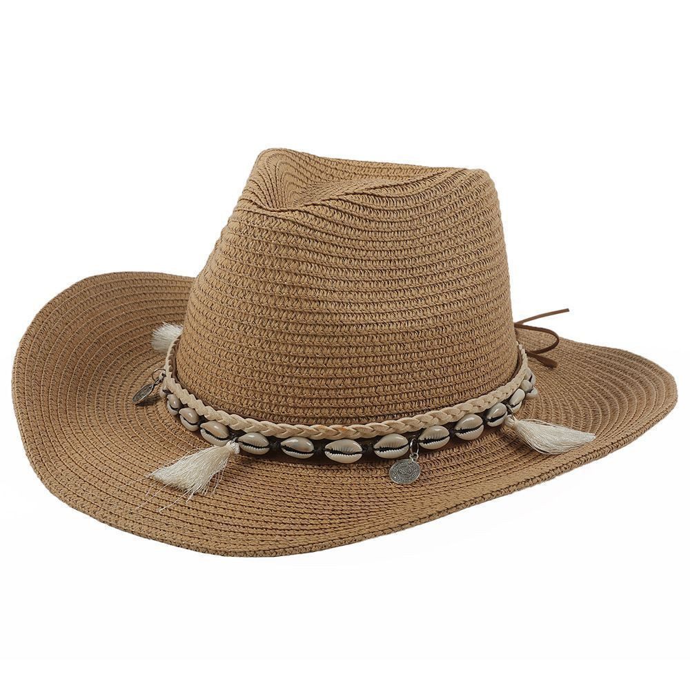 Truyuety Sonnenhut Männer Frauen Filz Top Hüte Panama Hüte Strohhüte, Sonnenhüte (1-St)
