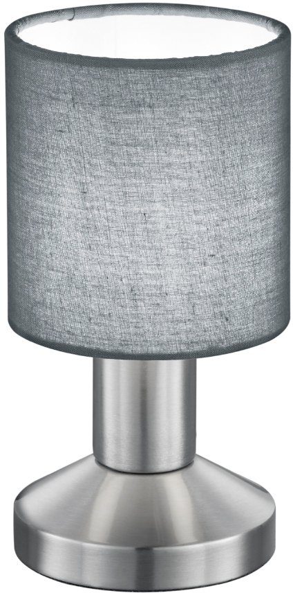 TRIO Leuchten LED Tischleuchte Garda, LED wechselbar, Warmweiß grau