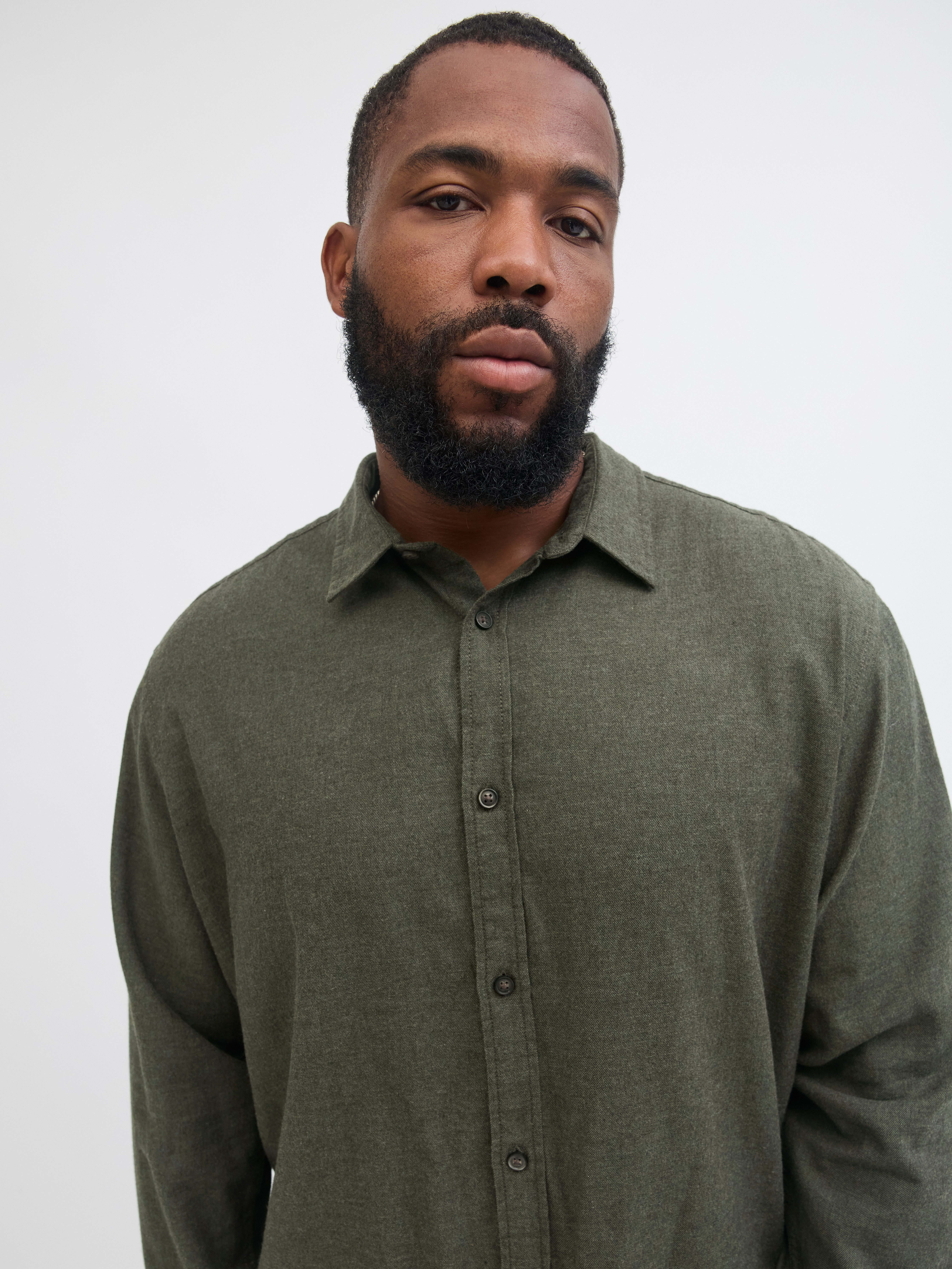 Jack & Jones PlusSize Langarmhemd JJECLASSIC MELANGE SHIRT L/S SN PLS günstig online kaufen