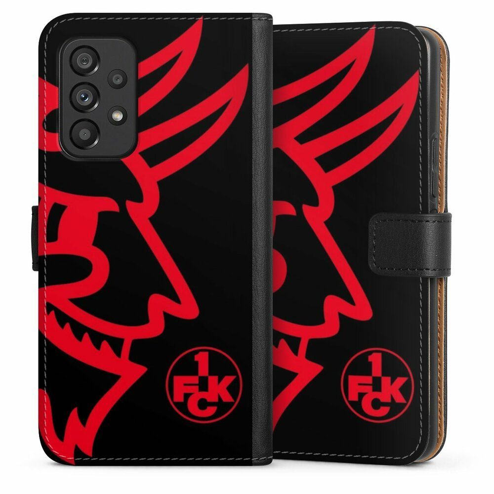 DeinDesign Handyhülle Offizielles Lizenzprodukt 1.FCK Dauerkarte, Samsung Galaxy A53 5G Hülle Handy Flip Case Wallet Cover