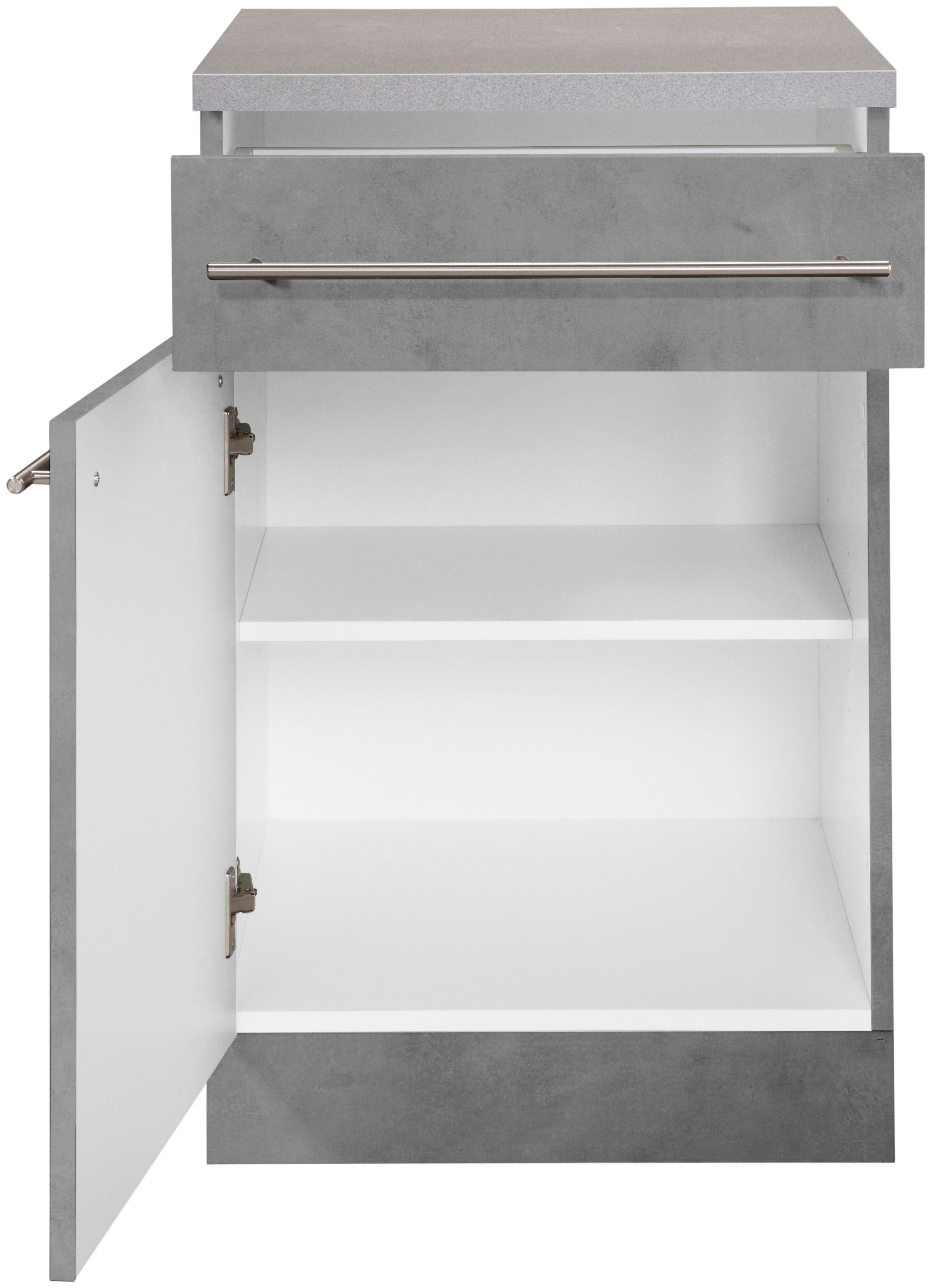 wiho Küchen Unterschrank Chicago 40 cm breit, 1 Schubkasten und 1 Tür