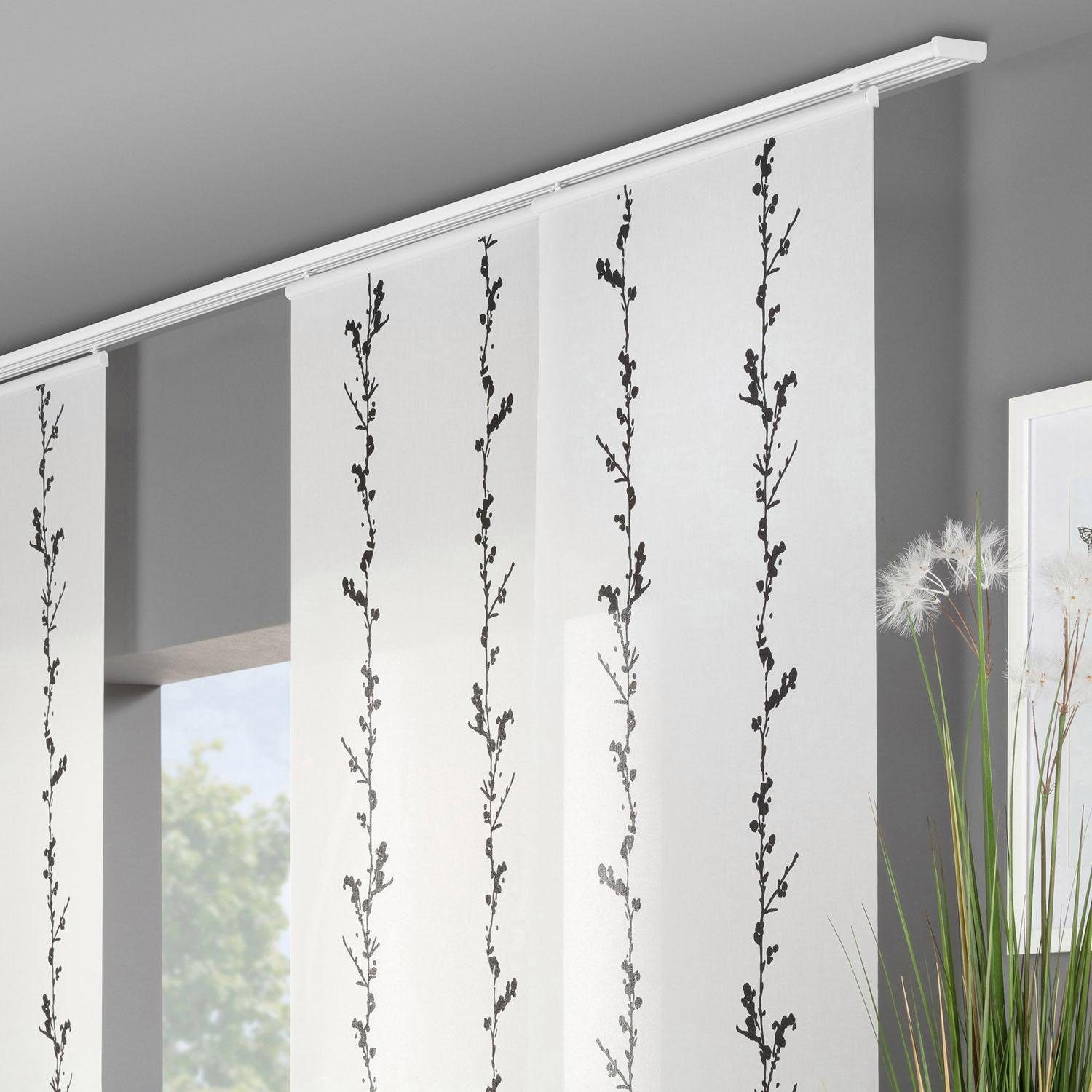 Good Life Schiebegardine Alexa (1 St), Paneelwagen, halbtransparent, HxB: 245x60, mit Aufhängung in weiß