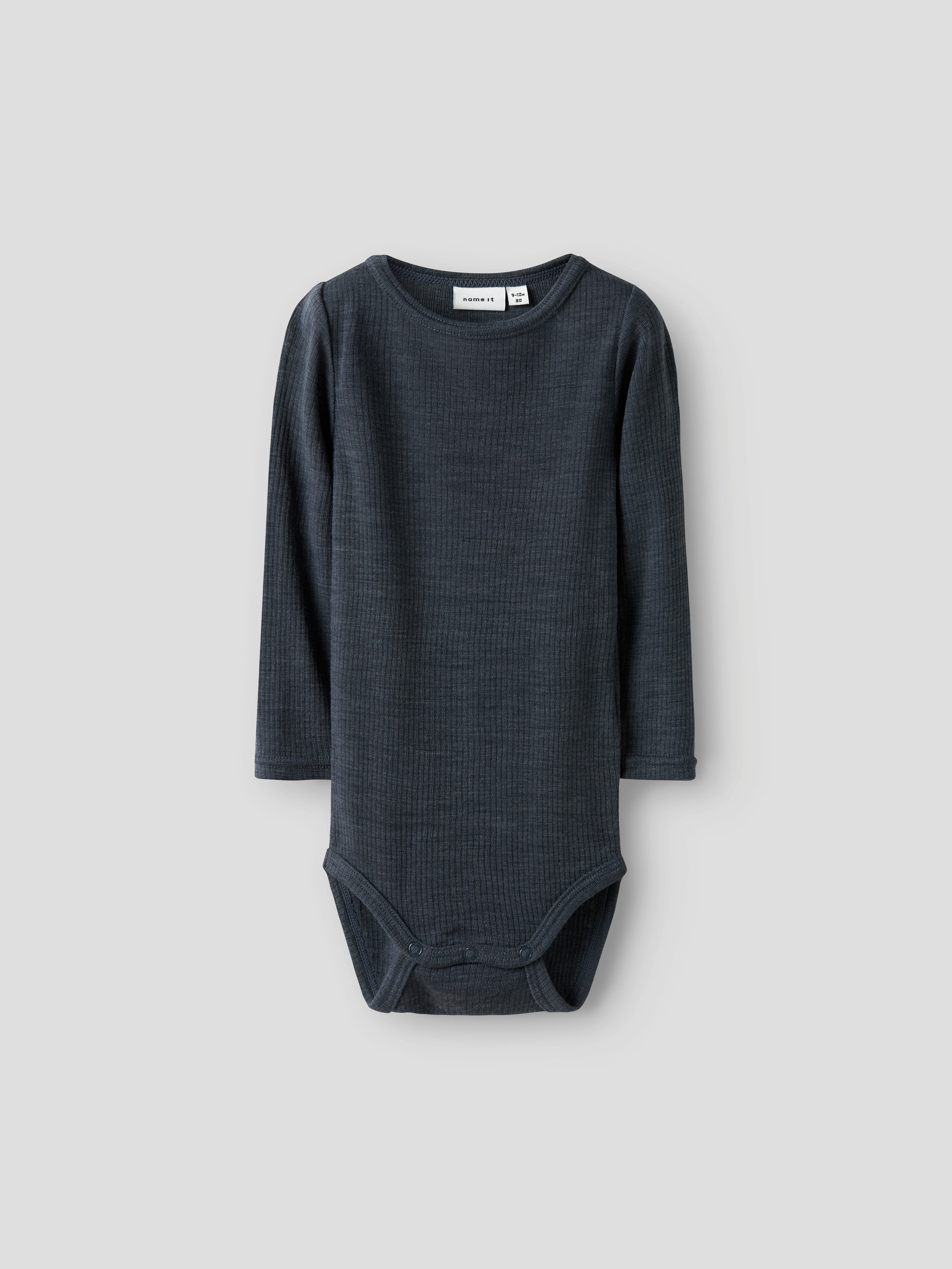 Name It Langarmbody NBNWAX WOOL RIB LS BODY NOOS aus reiner Merinowolle