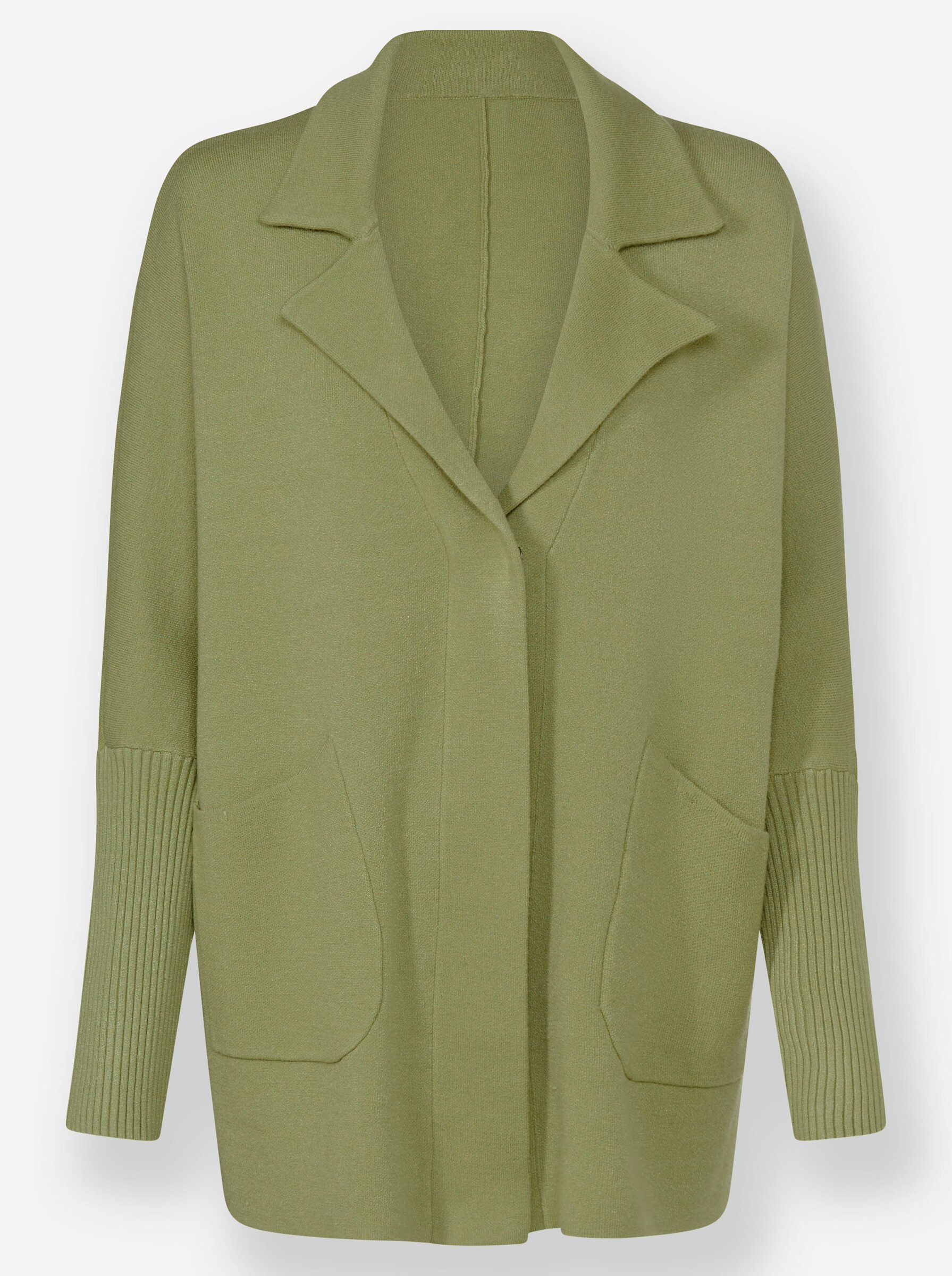 Strickjacke Strickjacke Langarm Feinstrick