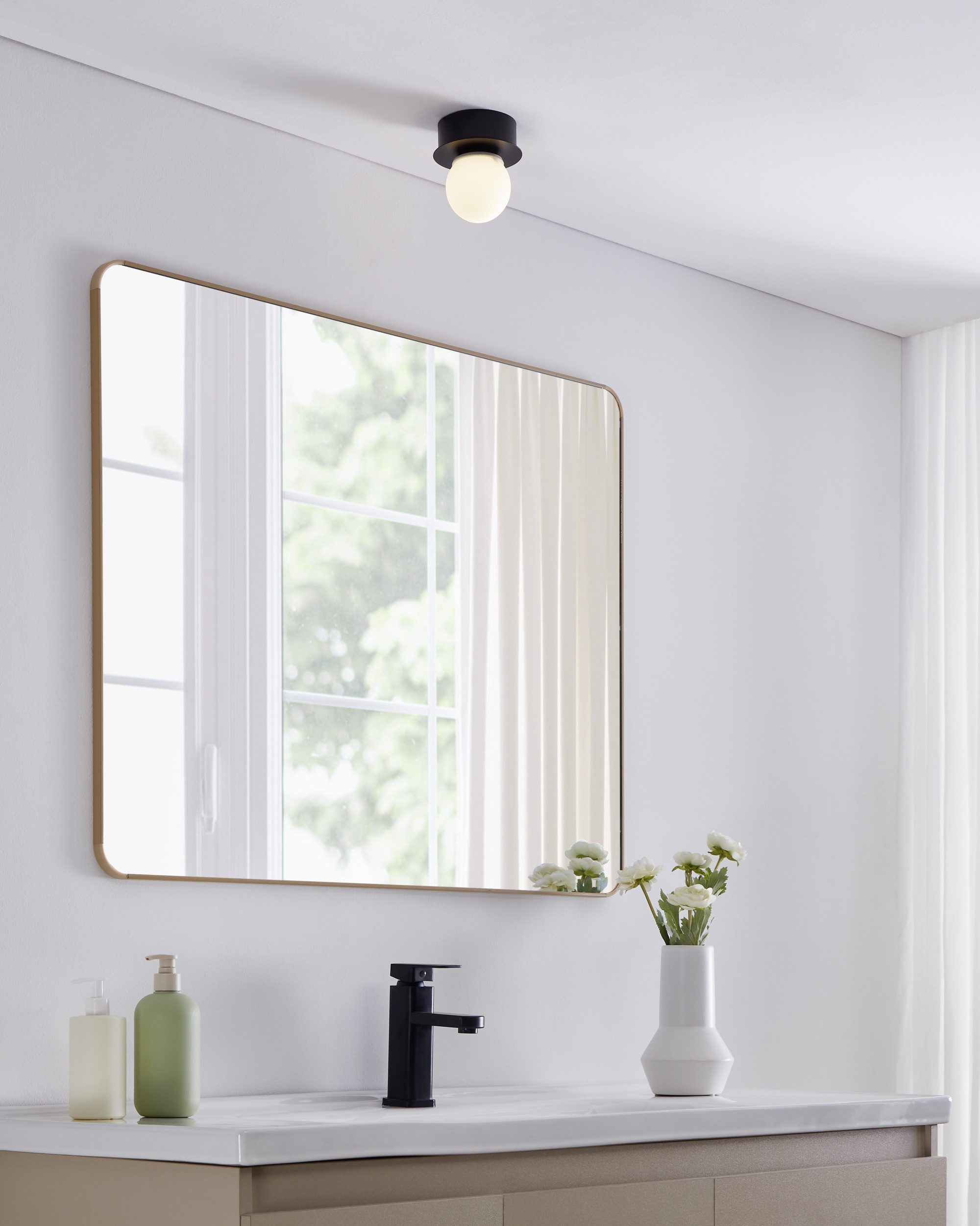 EGLO Deckenleuchte MOSIANO Wand- / Deckenlampe - Stahl - LED - 1X3,3W - IP44, LED fest integriert, Warmweiß, Wohzimmerlampe, Esszimmerlampe, Flur, Schlafzimmer, H11,5 x Ø11 cm