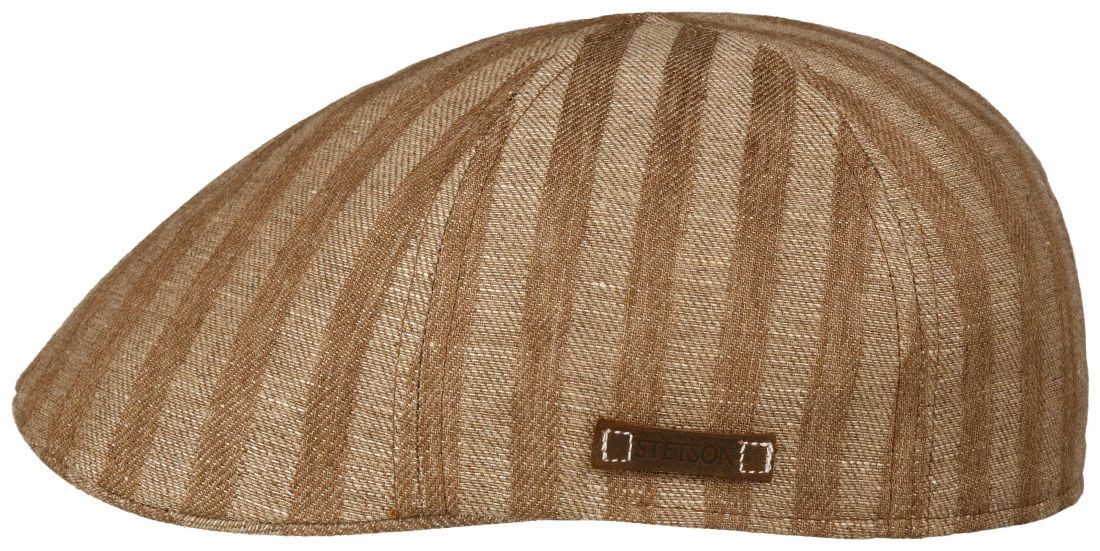 Stetson Schiebermütze Schiebermütze Texas Barista Coffee Dyed 6tlg mit Lederlogopatch
