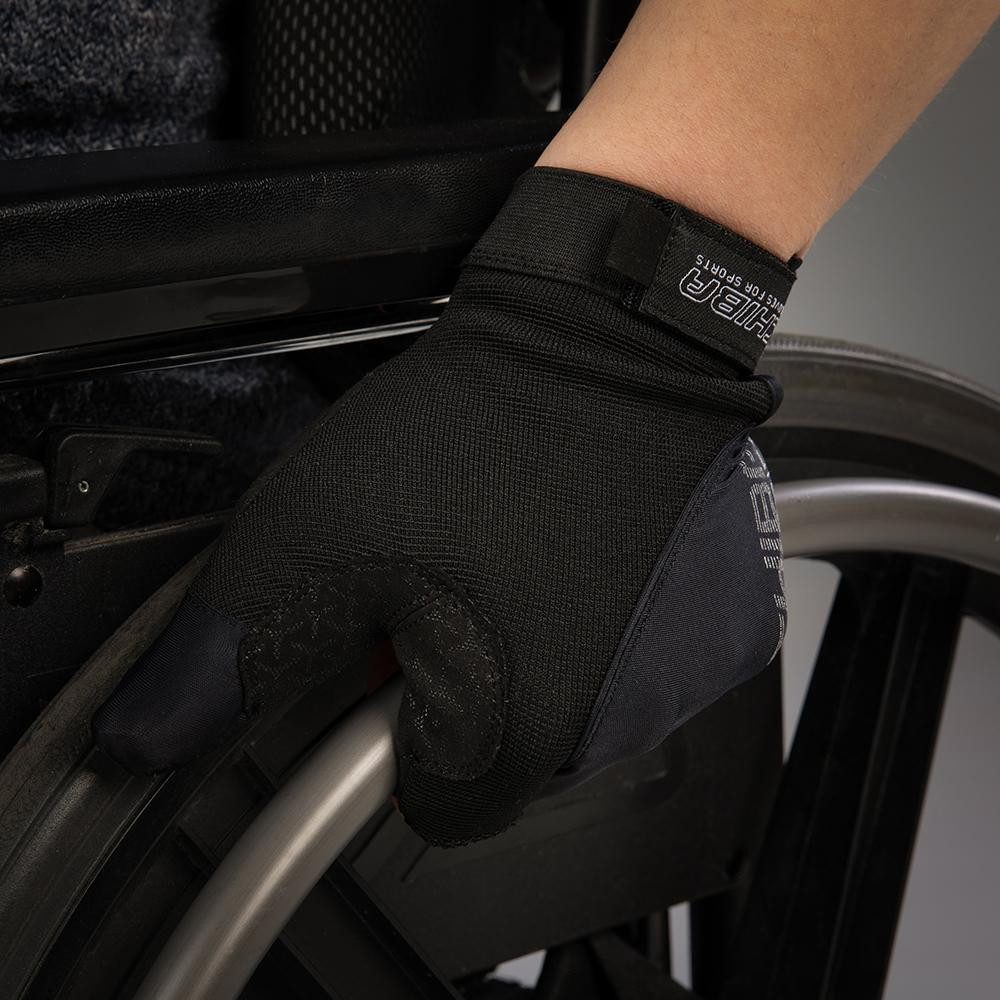 Chiba Fahrradhandschuhe CHIBA Argon II - Radhandschuhe XXL schwarz mit Gelpolsterung und Belüf