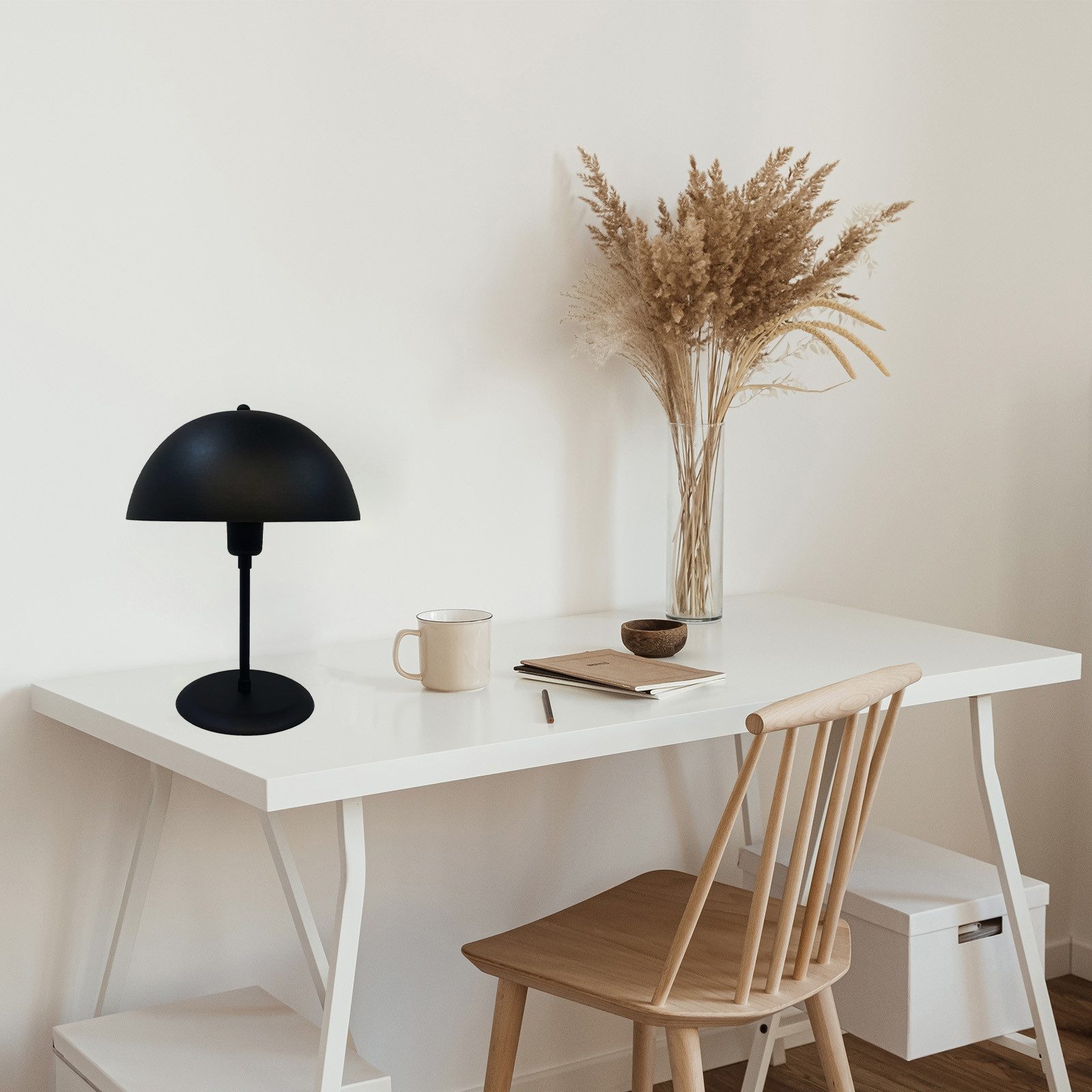 Bamyum Tischleuchte Pilz Lampe Mit Kabel Lipeo 25 cm Metall Retro Kleine La günstig online kaufen