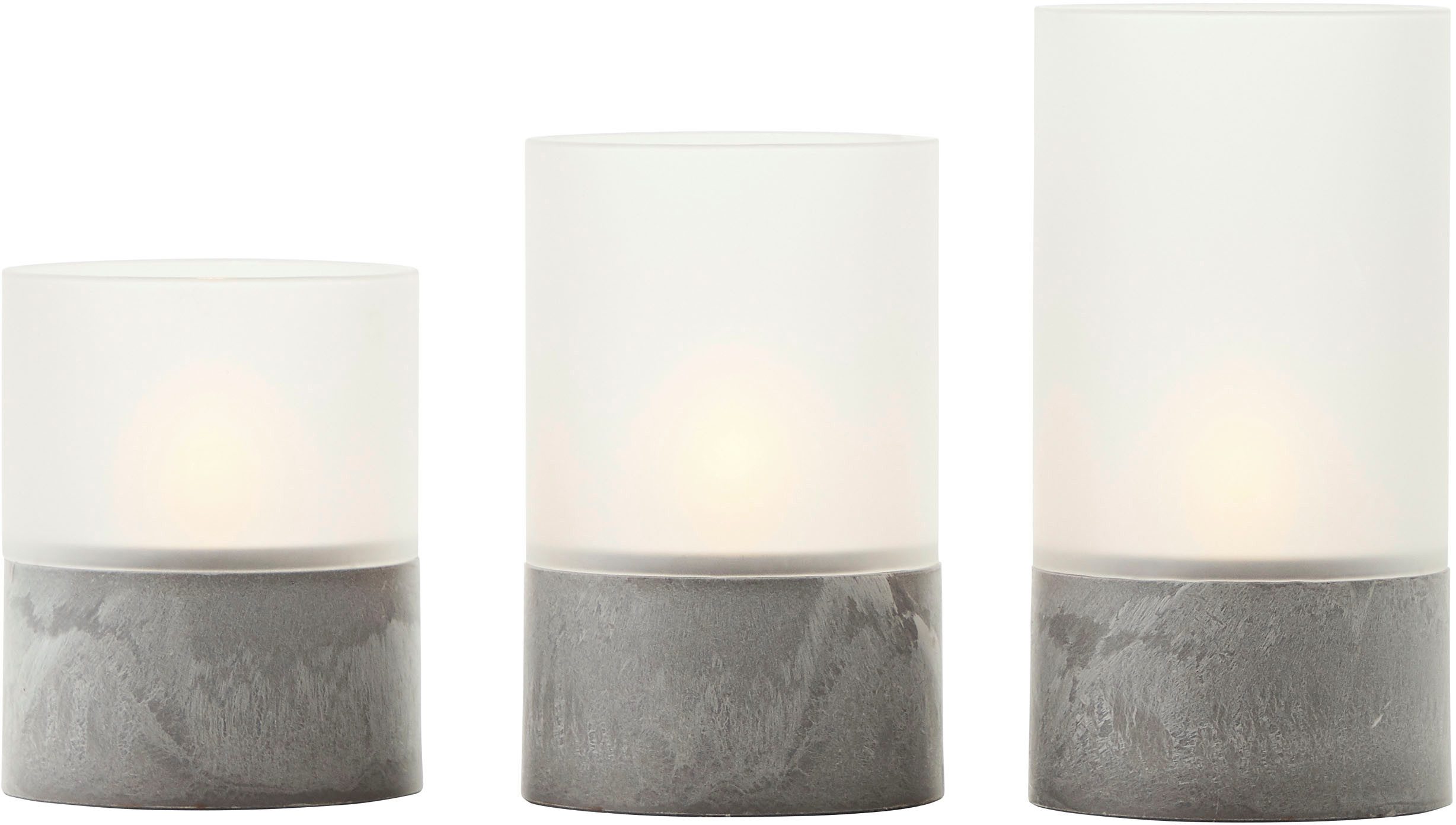 Brilliant Außen-Tischleuchte Bougie, Timerfunktion, LED fest integriert, Ex günstig online kaufen